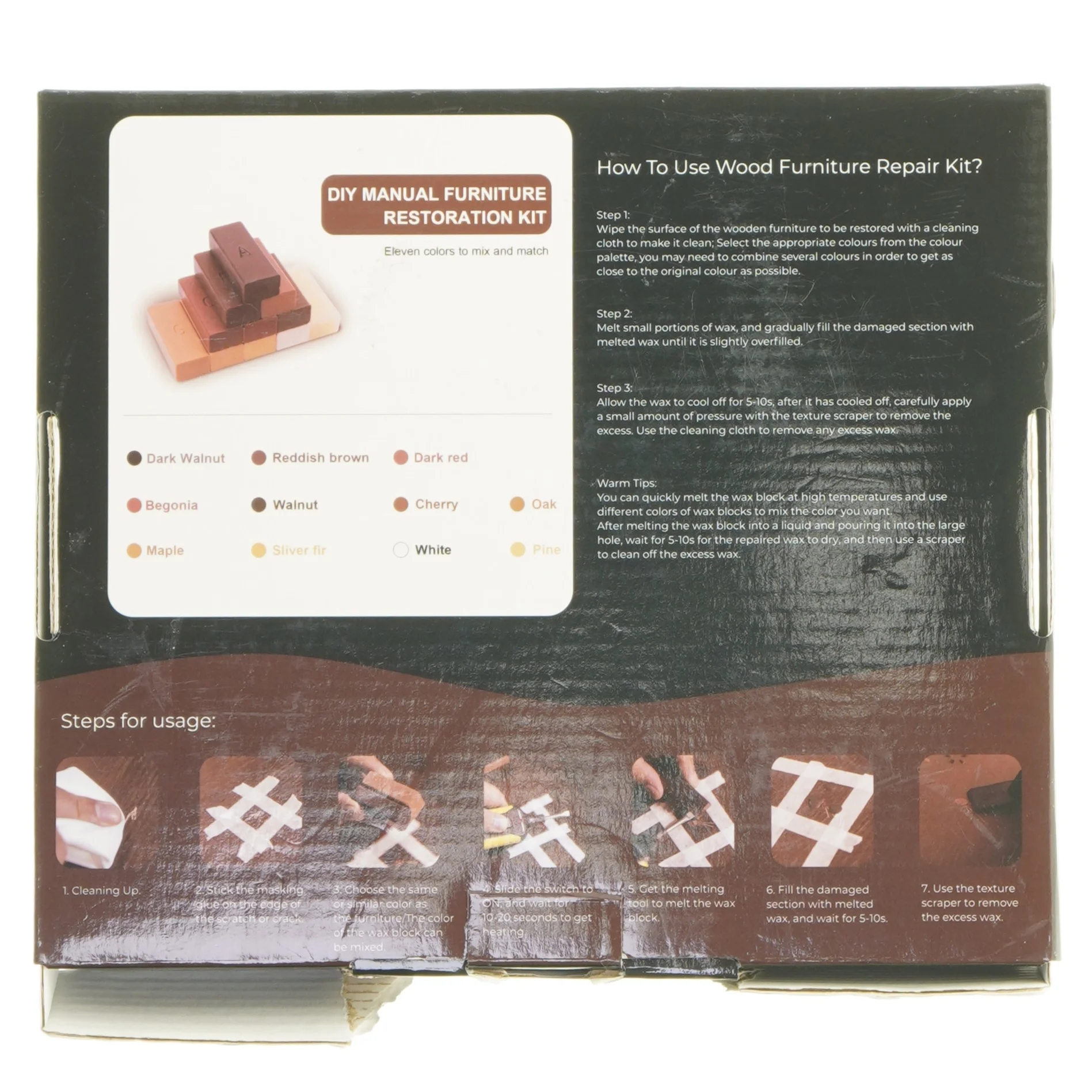 Træ reparation kit fra A-Heyida