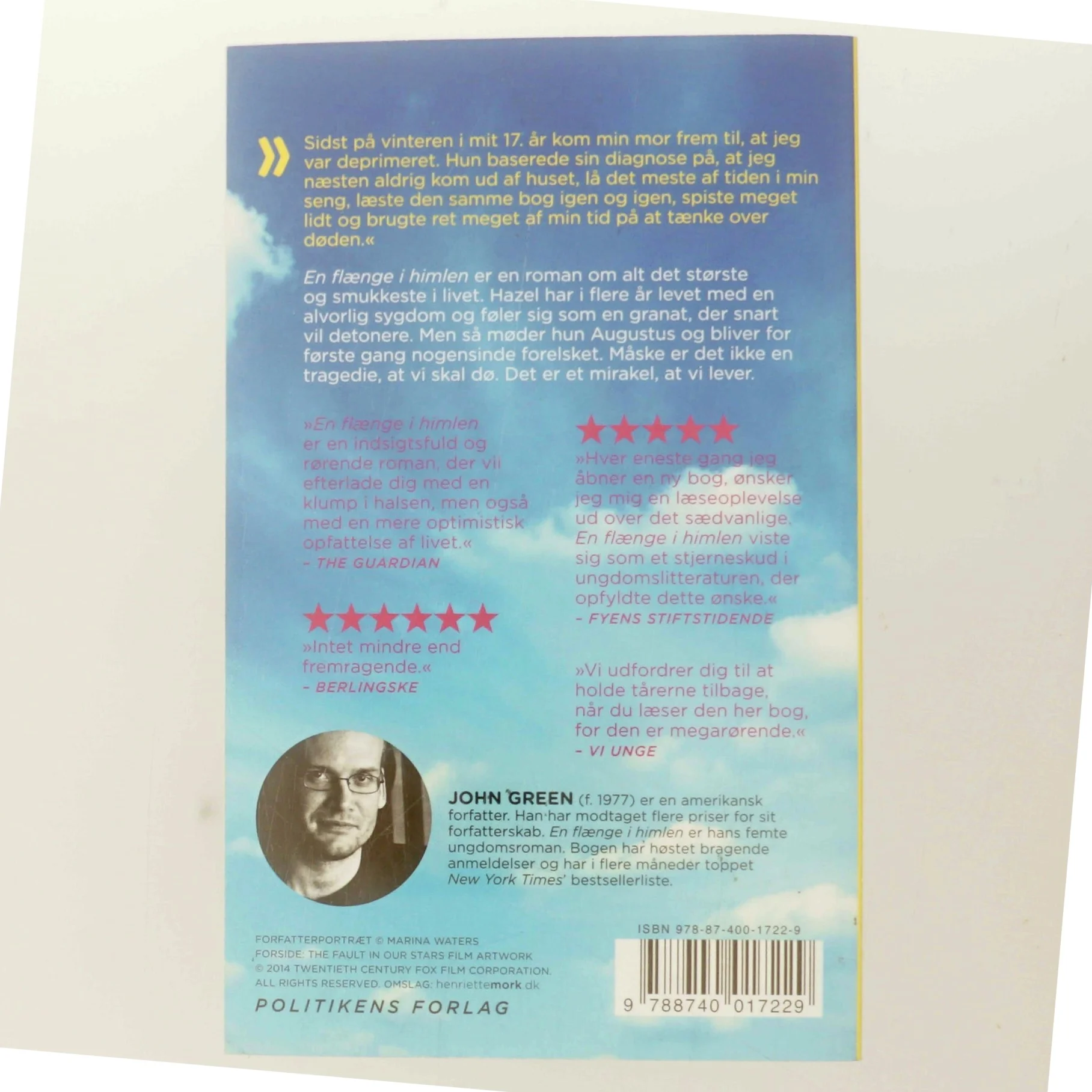 En flænge i himlen af John Green (f. 1977) (Bog)