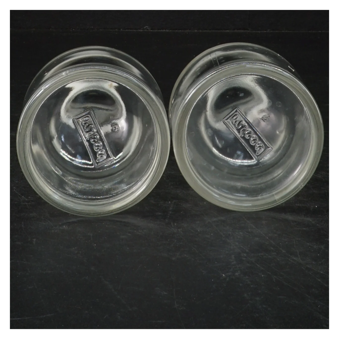 Glas salt- og peberbøsser fra Bodum (str. 12 cm)