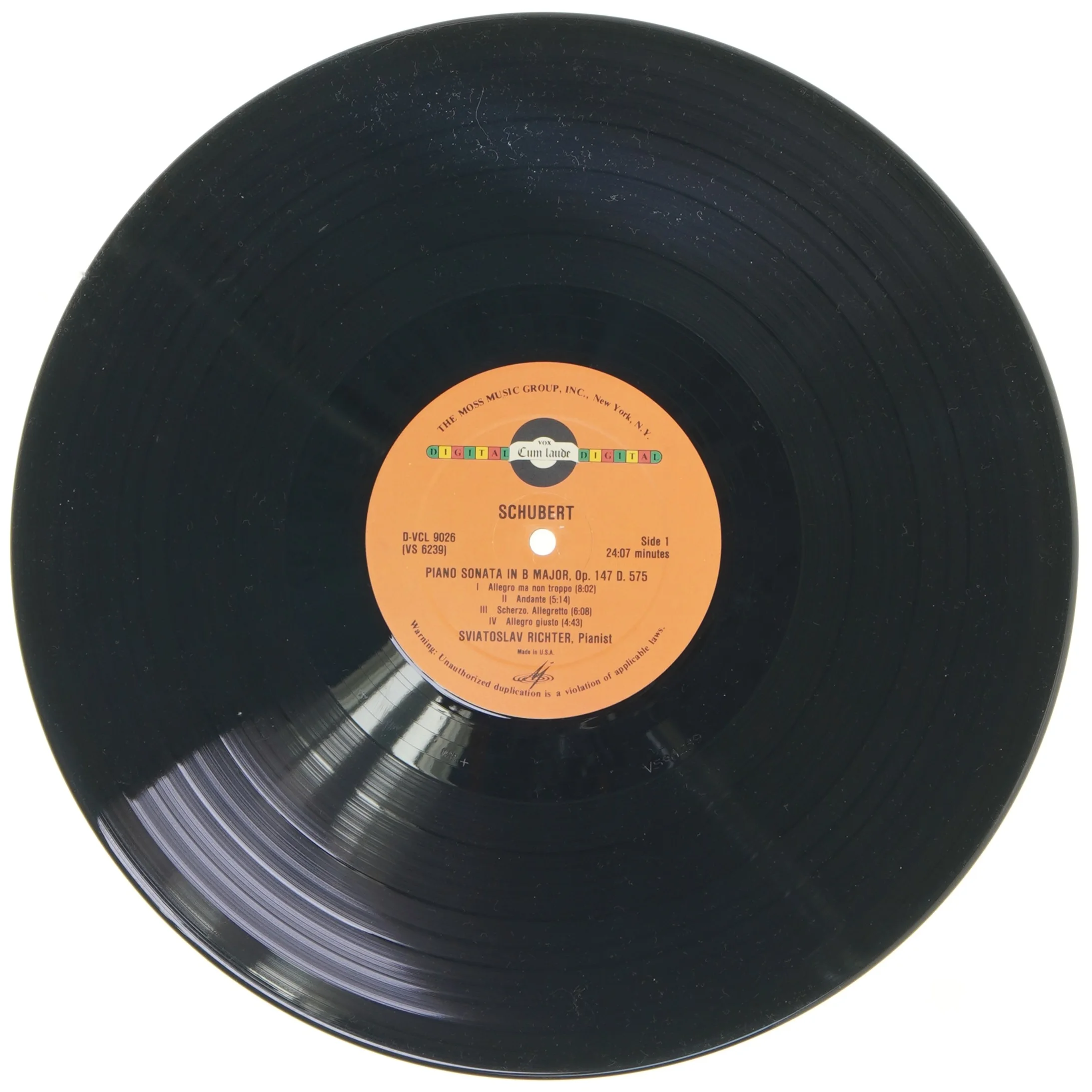 Svjatoslav Richter Schubert Sonater LP