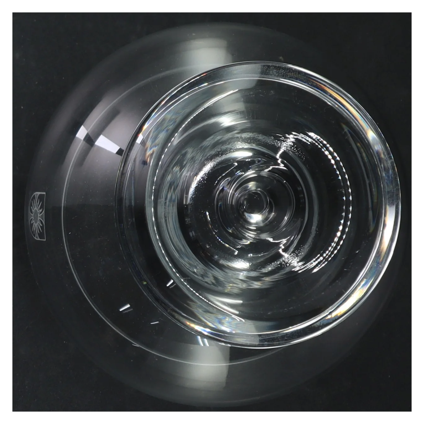 Fyrfadsstage / glasvase (str. 16 cm)