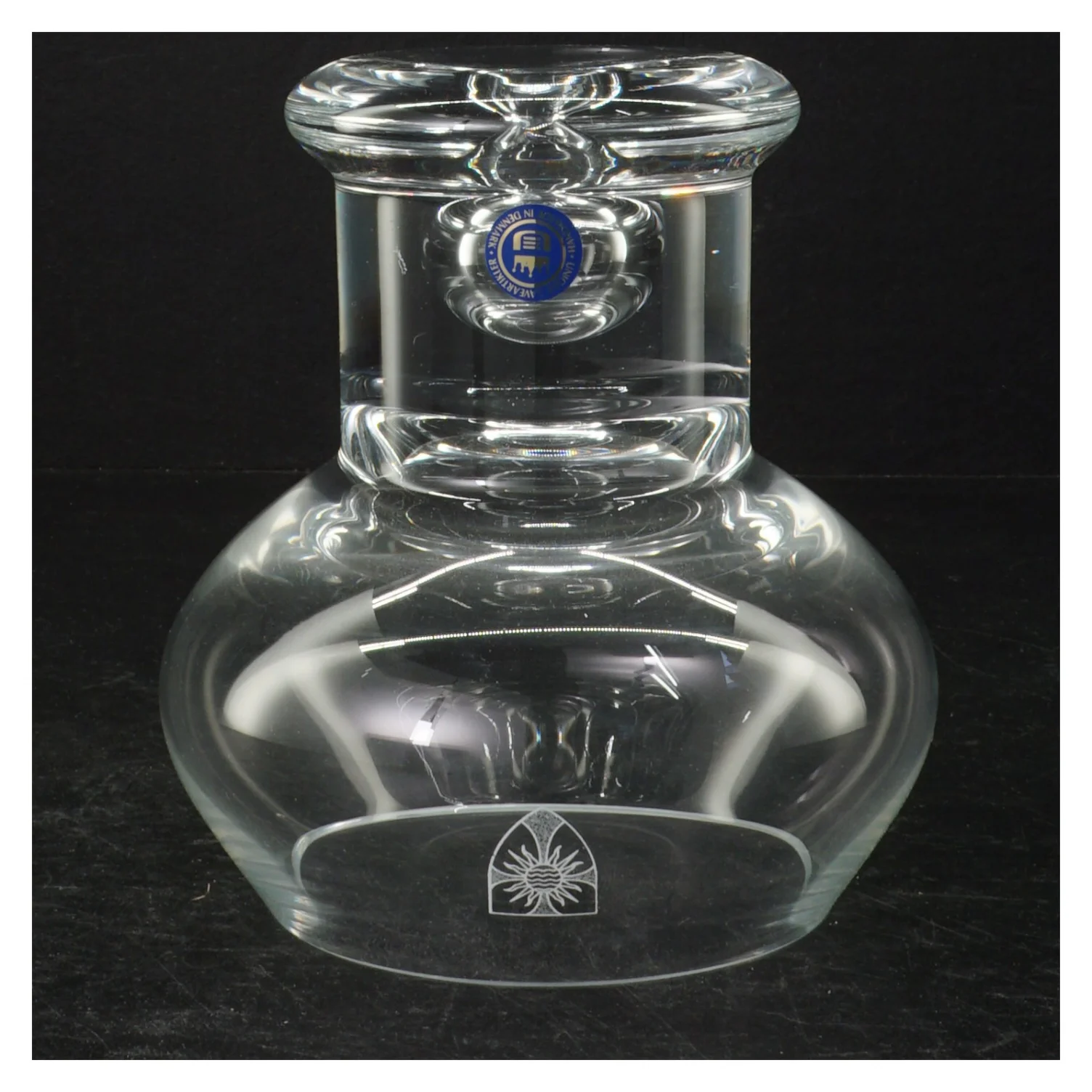 Fyrfadsstage / glasvase (str. 16 cm)