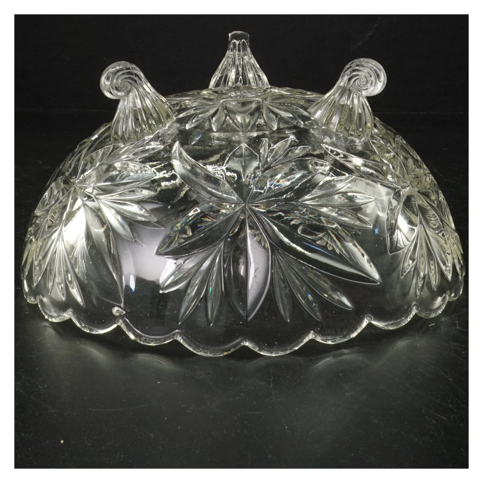 Krystalglas skål (str. 21 cm)