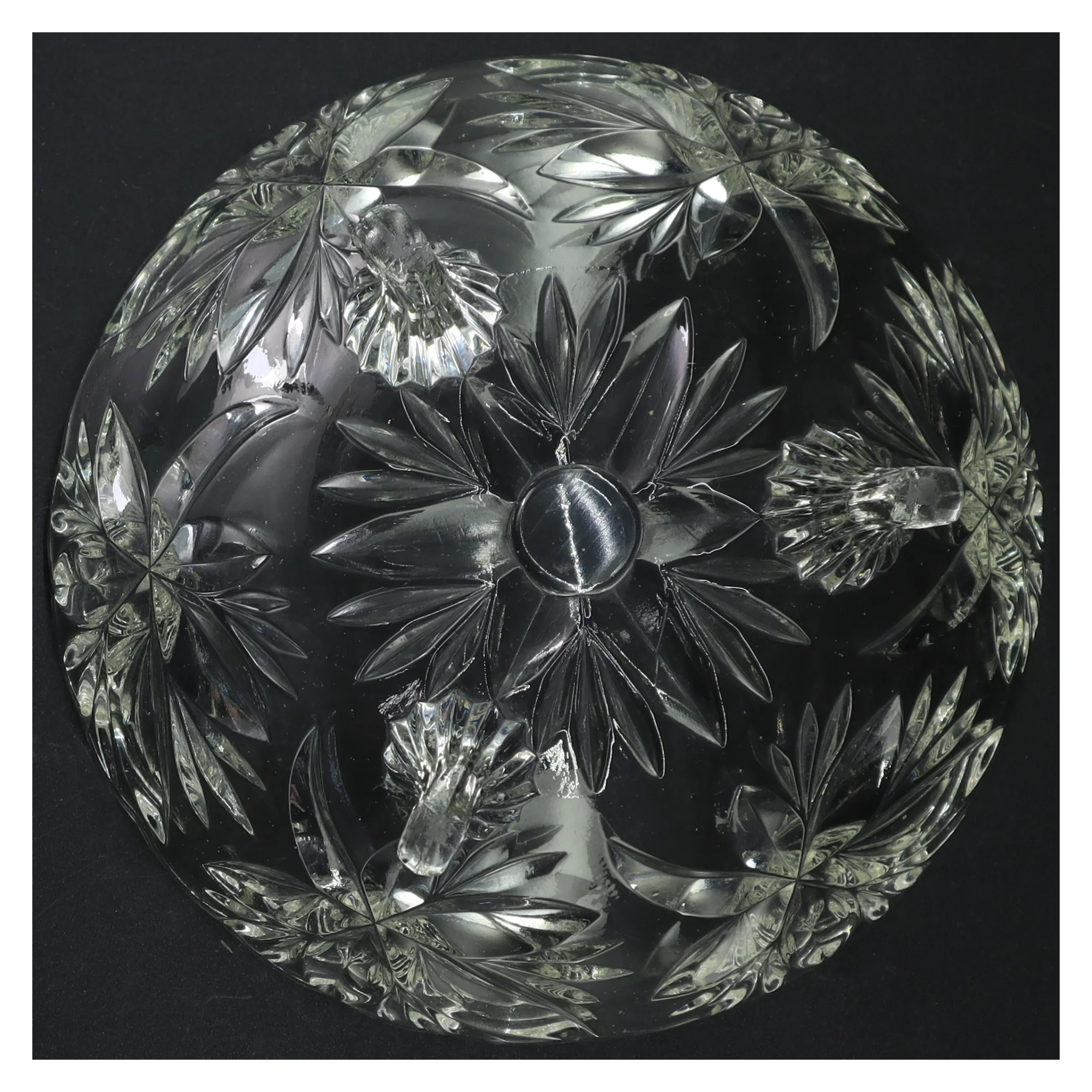 Krystalglas skål (str. 21 cm)