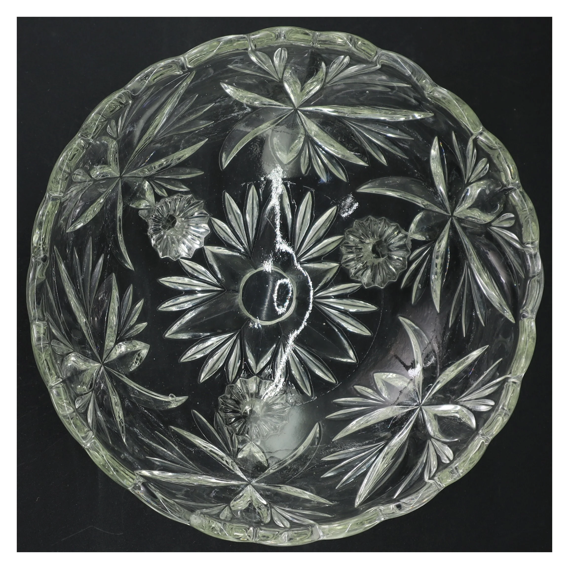 Krystalglas skål (str. 21 cm)