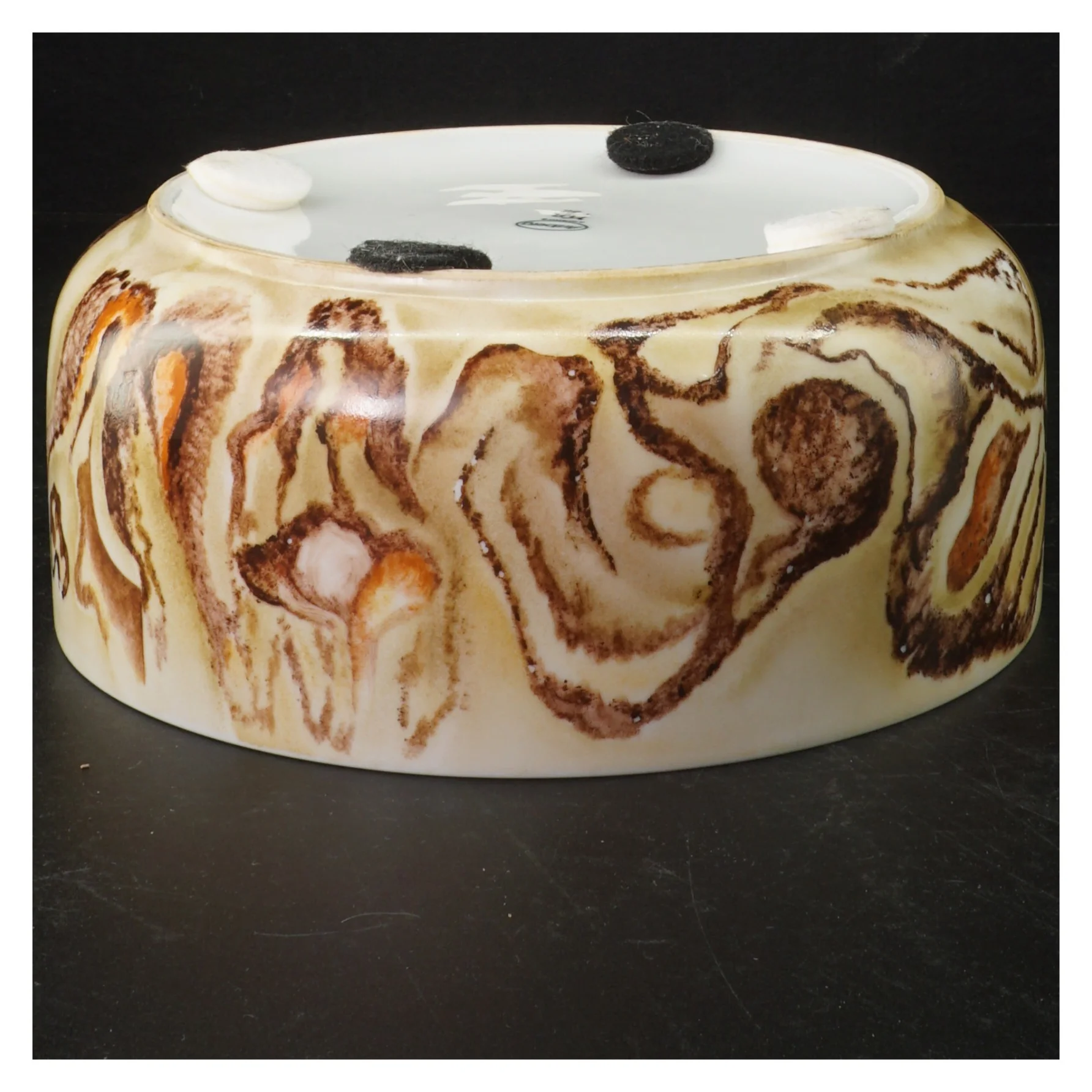 Porcelænsskål med marmoreret mønster fra Arzberg (str. 20 cm)