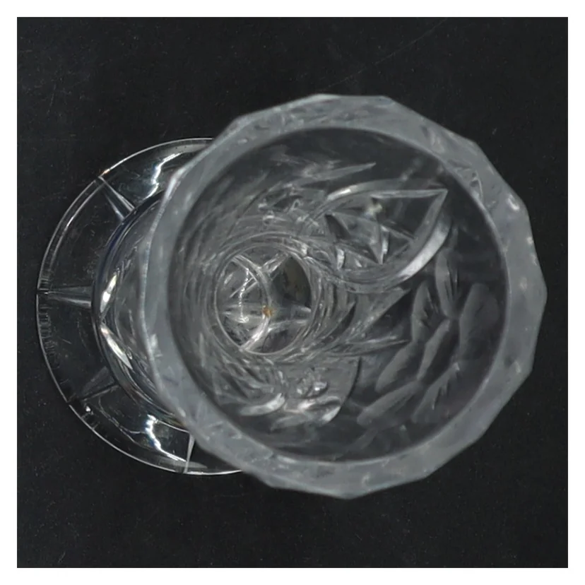 Krystal glad vase (str. 16 cm)