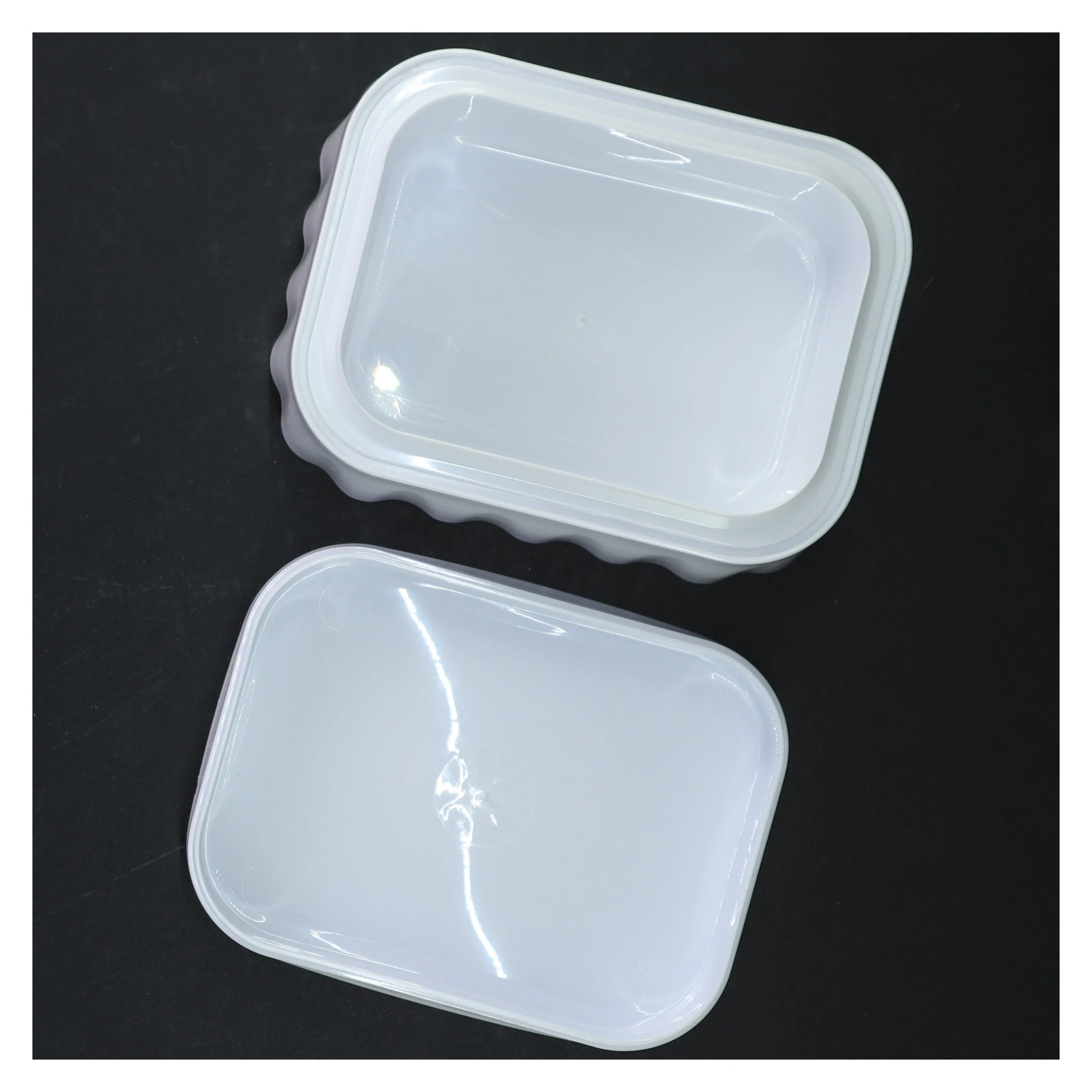 Rektangulær smør beholder med låg