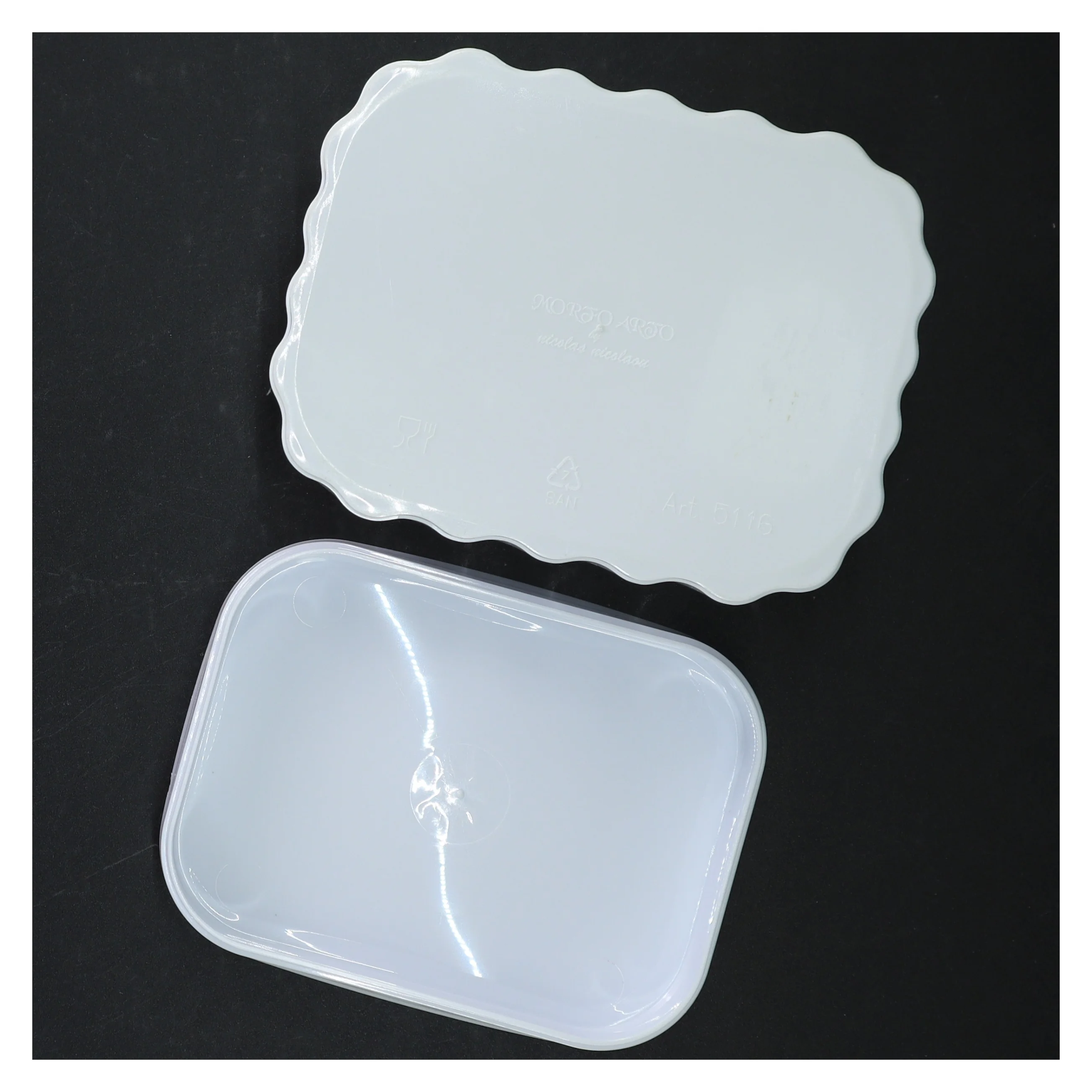 Rektangulær smør beholder med låg