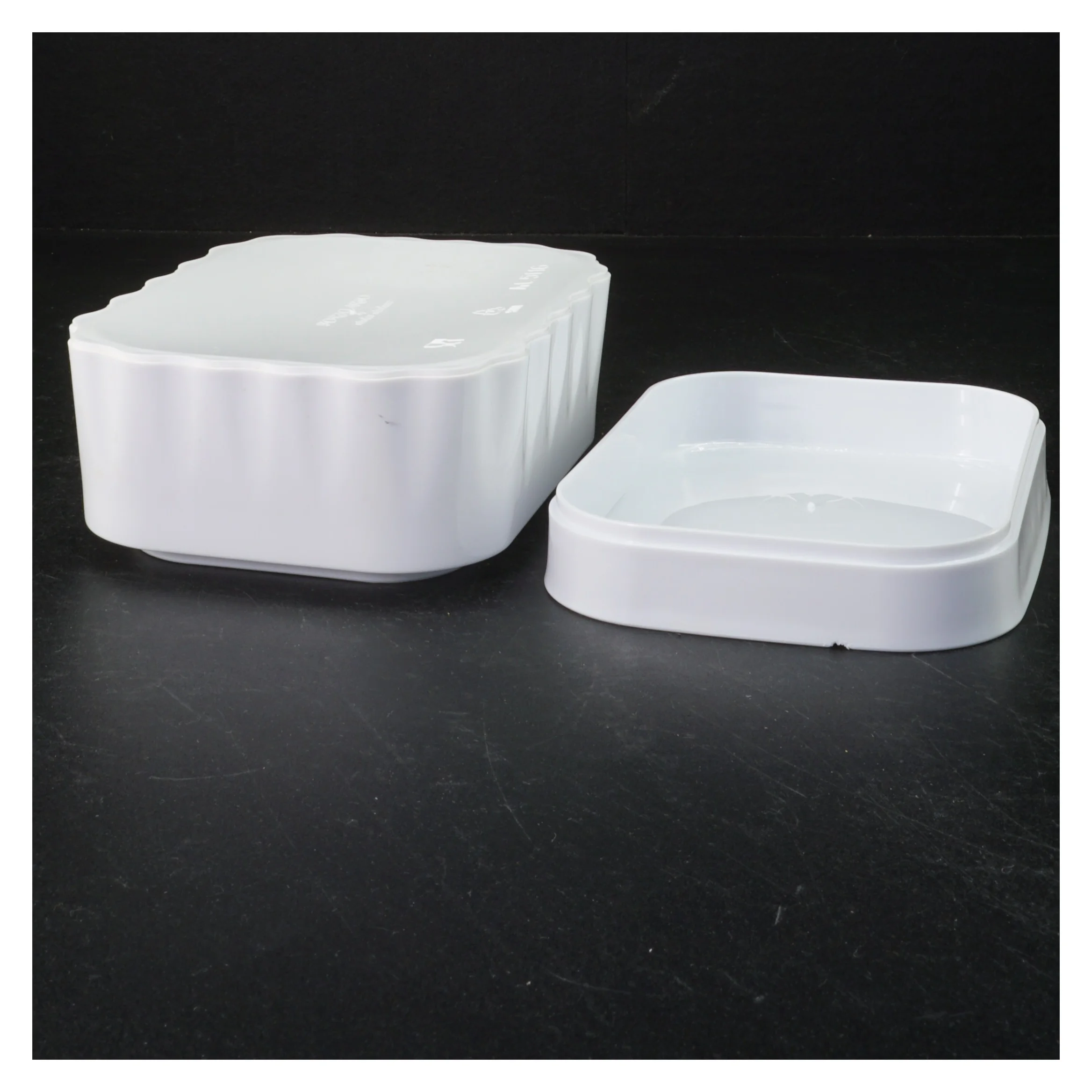 Rektangulær smør beholder med låg