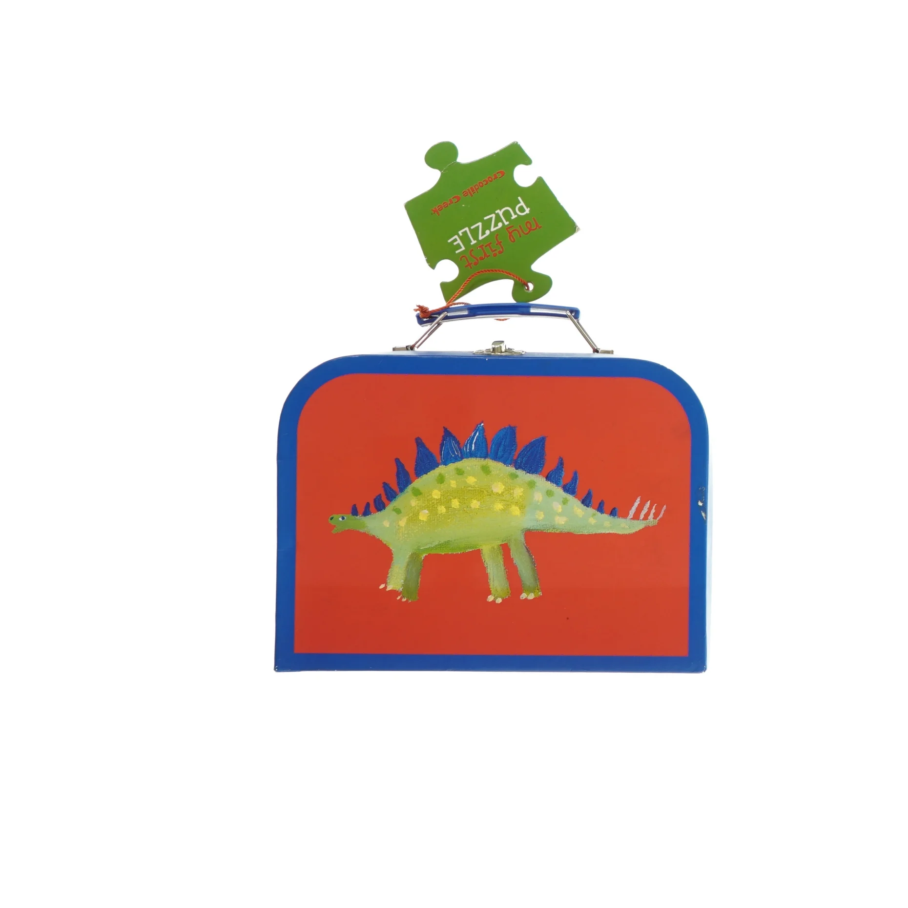 Kuffert med 3 dino puslespil