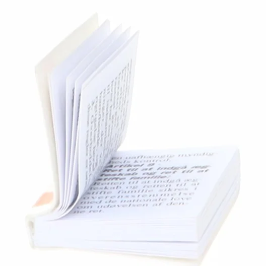 Miniaturebog med EU's fundamentale rettigheder (str. 3 x 2,5 cm)