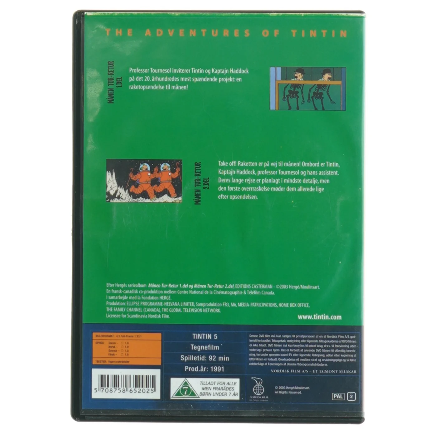 Tintin - Månen Tur-Retur DVD