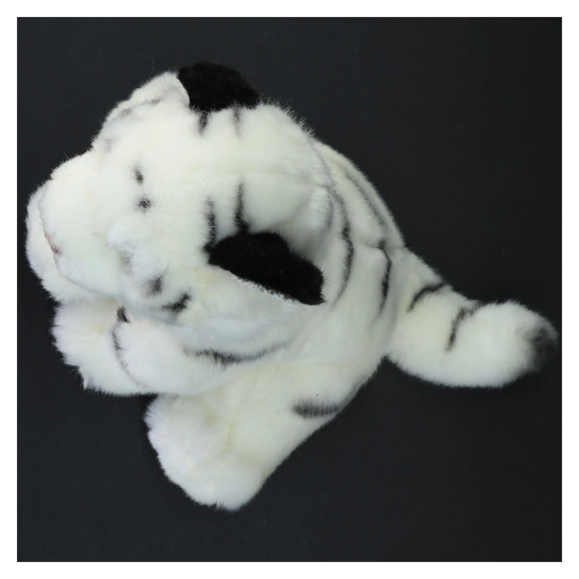 Hvid tiger tøjdyr (str. 18 cm)