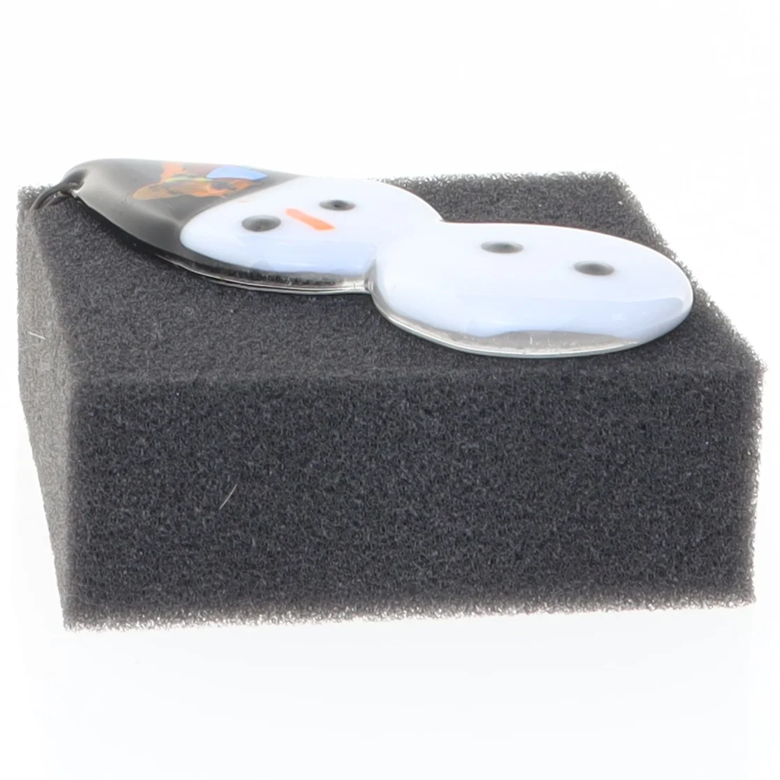 Glas snemand vedhæng (str. 8 x 3 cm)