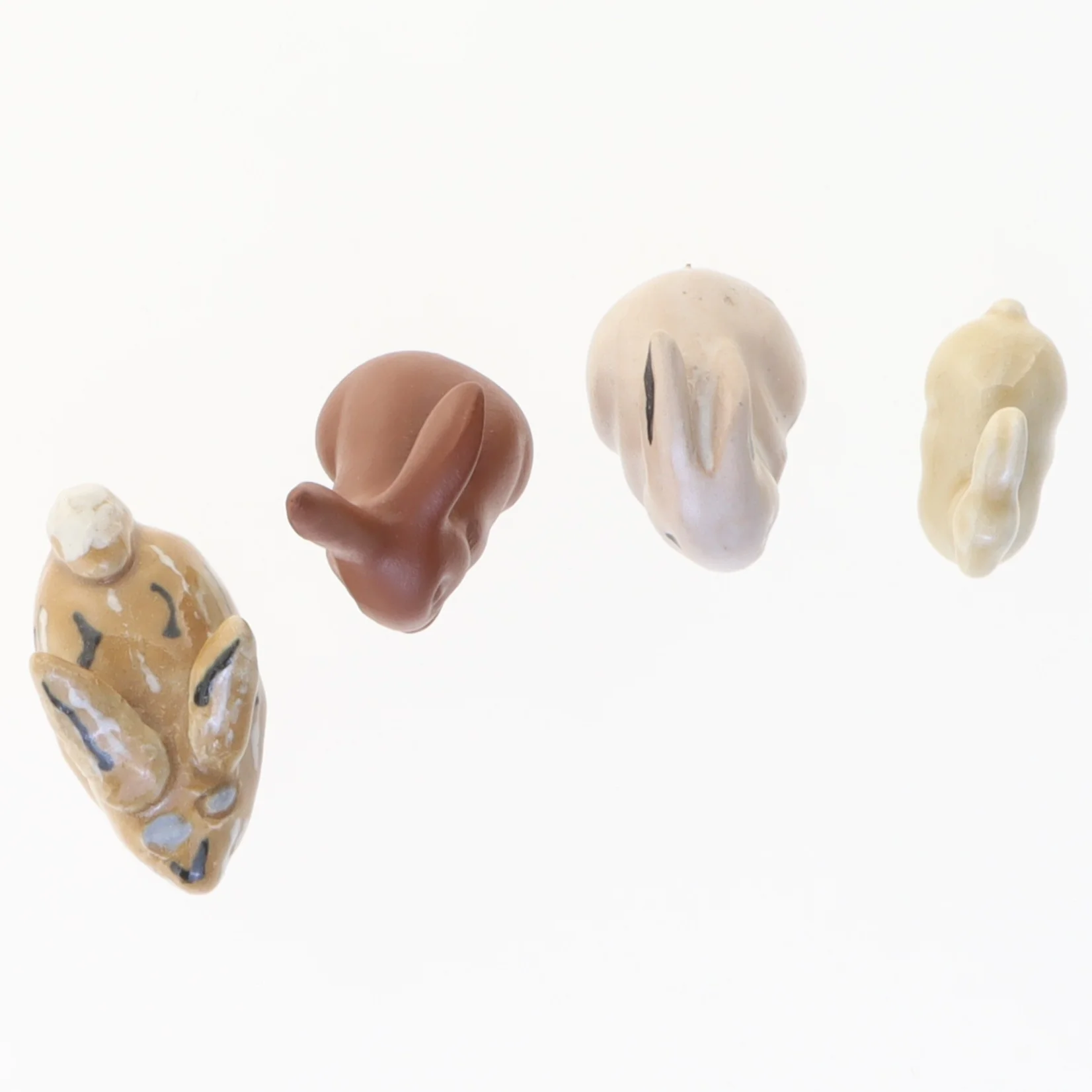 Keramik kanin figurer (str. 6 cm)