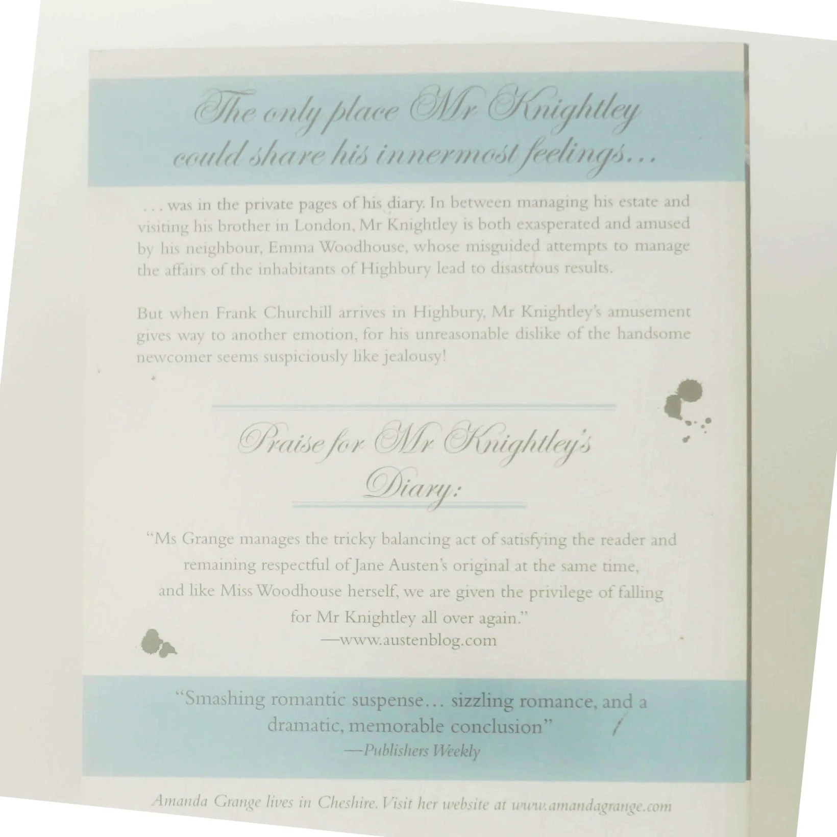 Mr. Knightley's Diary af Amanda Grange (Bog)