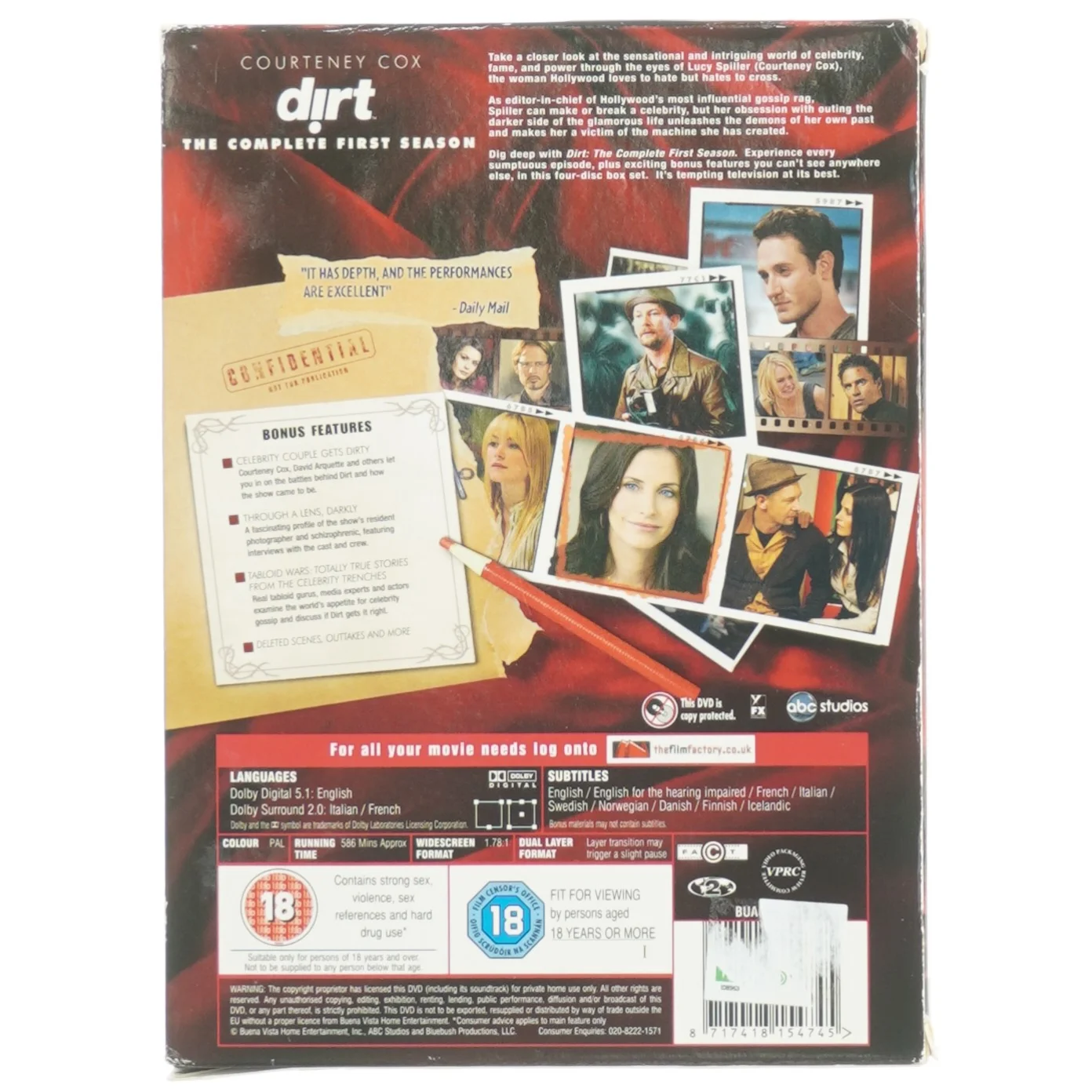 DVD boxsæt - Dirt: Den komplette første sæson