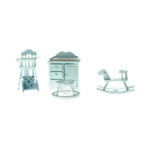 Fine små møbler til børneværelset i dukkehuset (str. Cirka 8 til 10 cm )