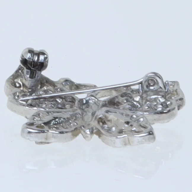 Sommerfugle broche med rhinsten (str. 3 cm)