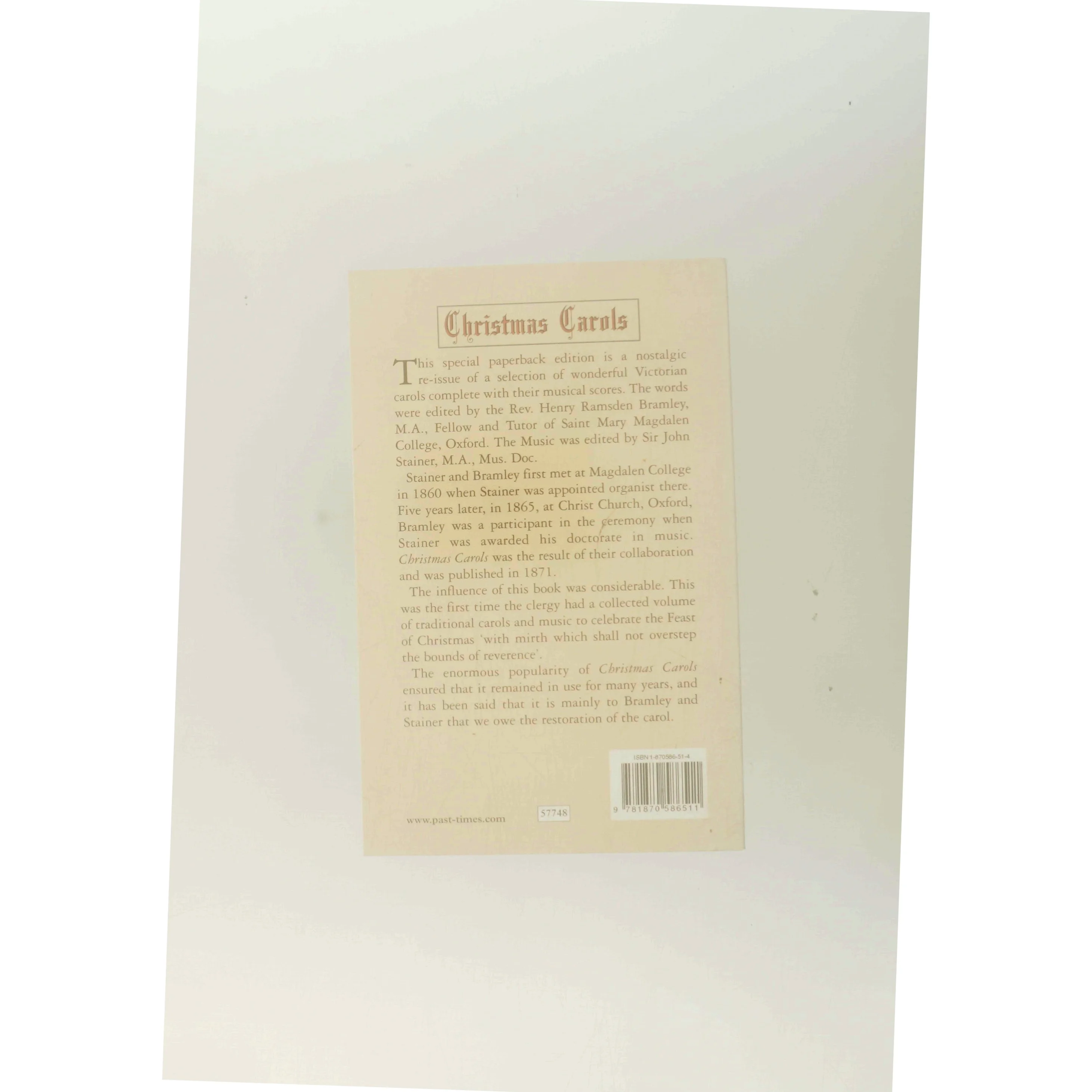 Christmas Carols af Sir John Stainer (Bog)