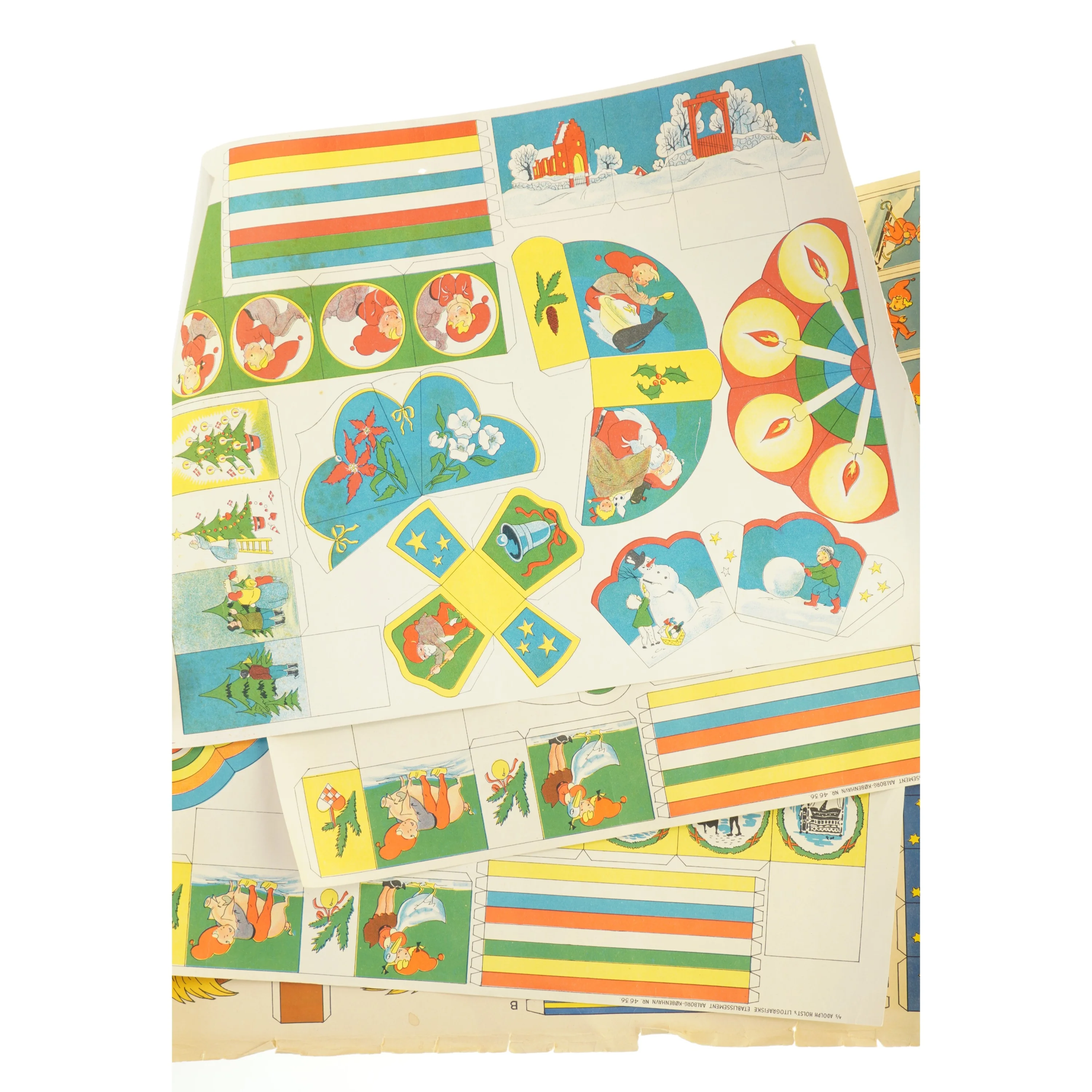 Vintage papirklip, jule klip (str. 46x34 cm)