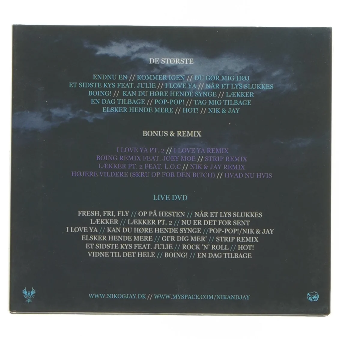 Nik & Jay De Største CD og DVD