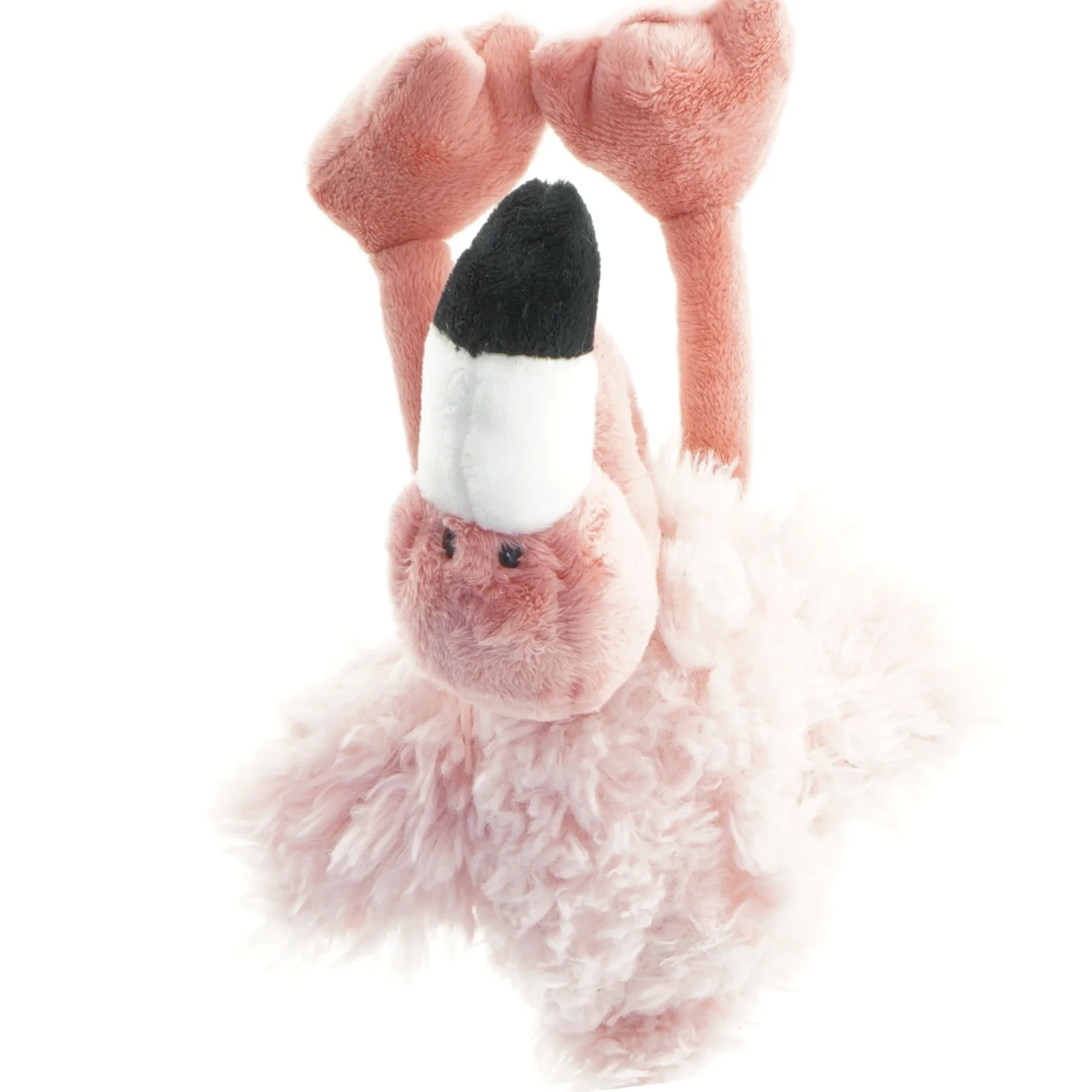 Lyserød flamingo tøjdyr (str. 34 cm )