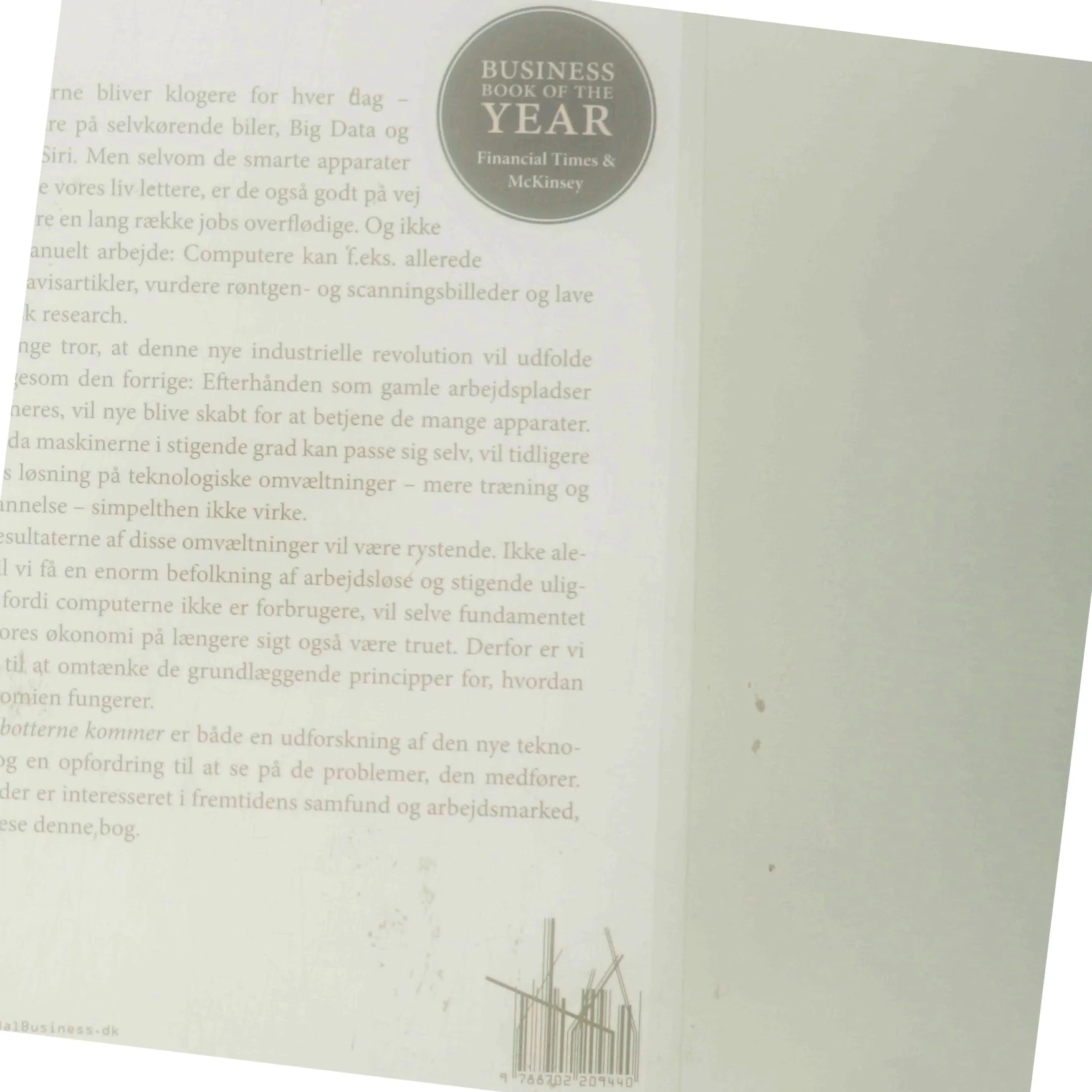 Robotterne kommer : om en fremtid uden arbejde af Martin Ford (Bog)