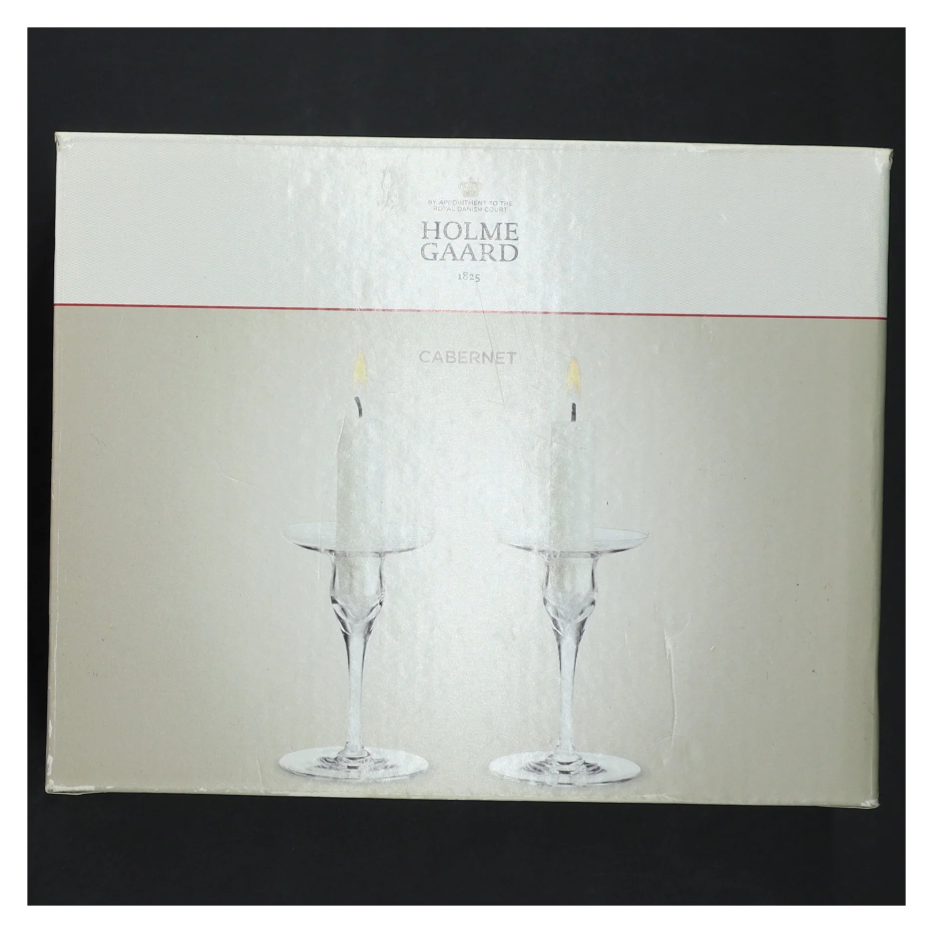 Holmegaard Cabernet lysestager fra Holmegaard (str. 12,5 cm)