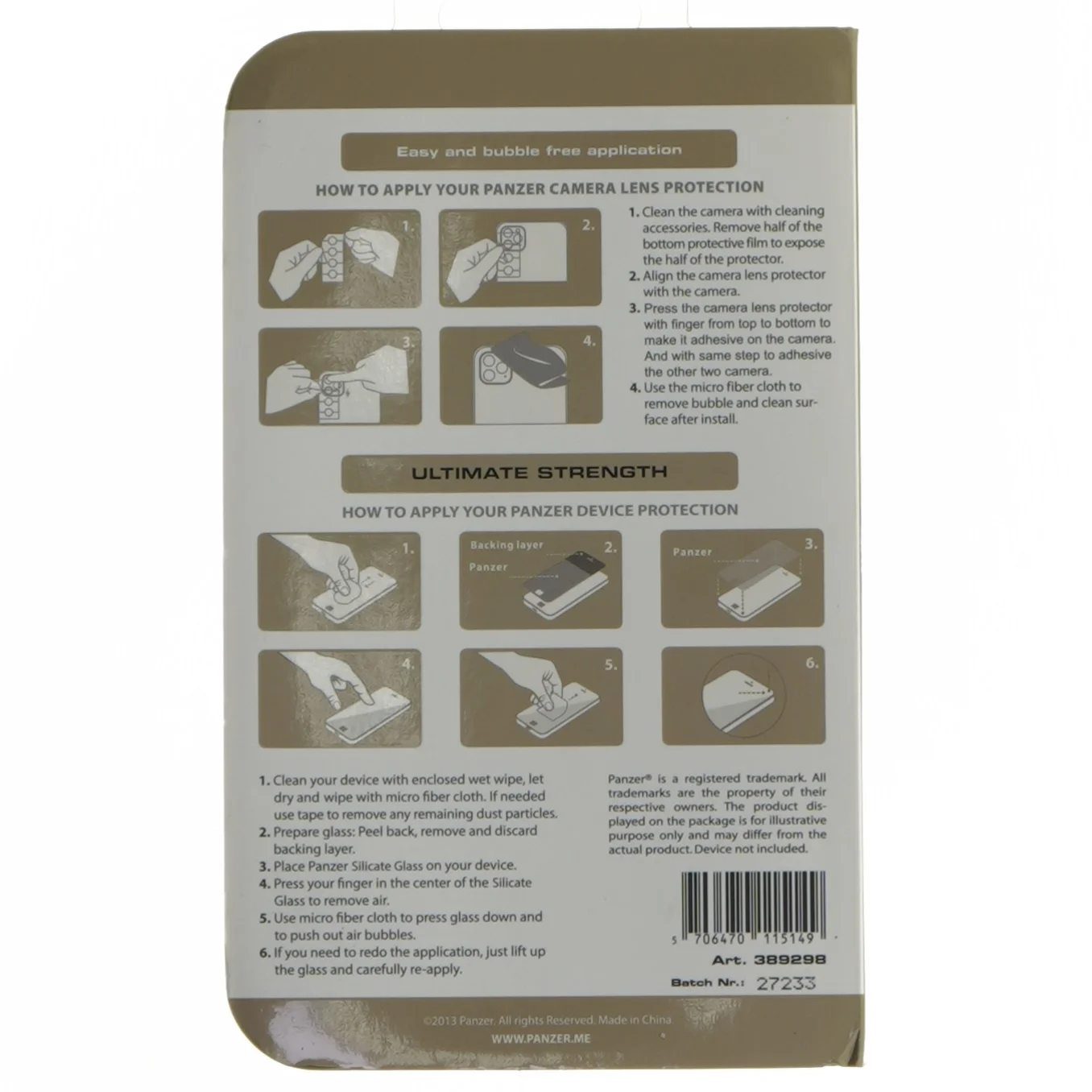 Panzer skærmbeskyttelse til iPhone 12 mini fra Panzer (str. Iphone 12 mini)