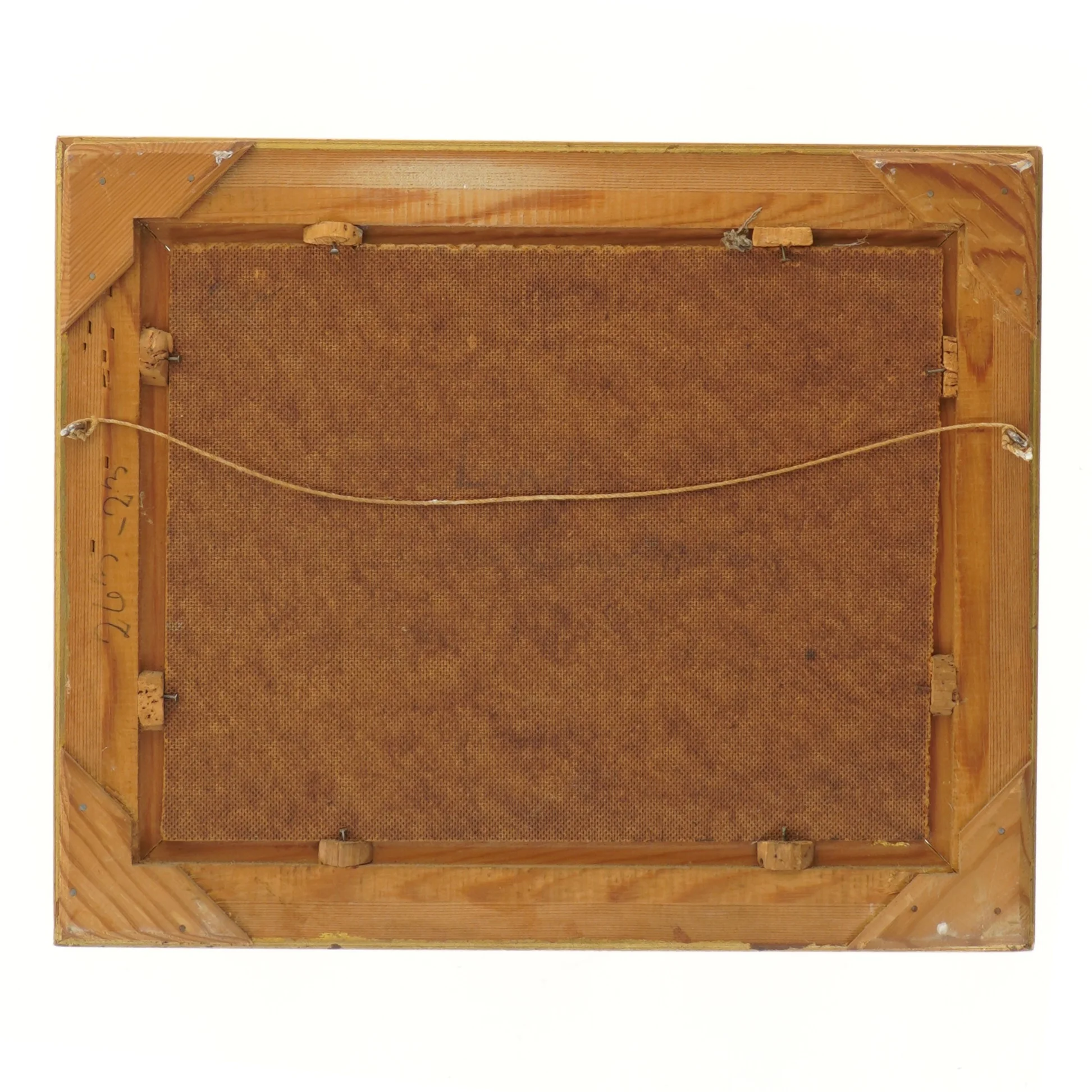 Billedmaleri med ramme (str. 34,5x28,5 cm)