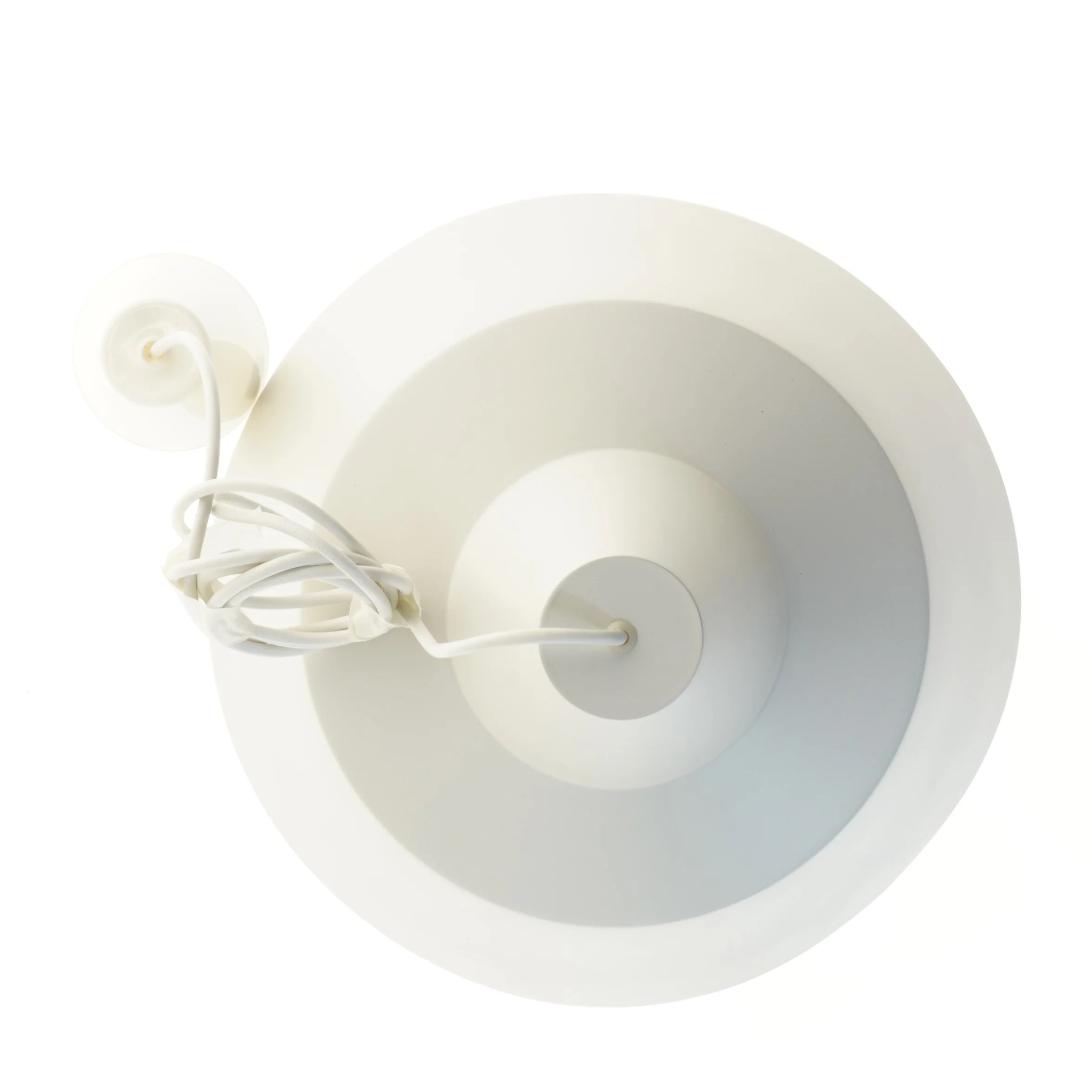 Hvid pendel (str. Ø 35 cm)