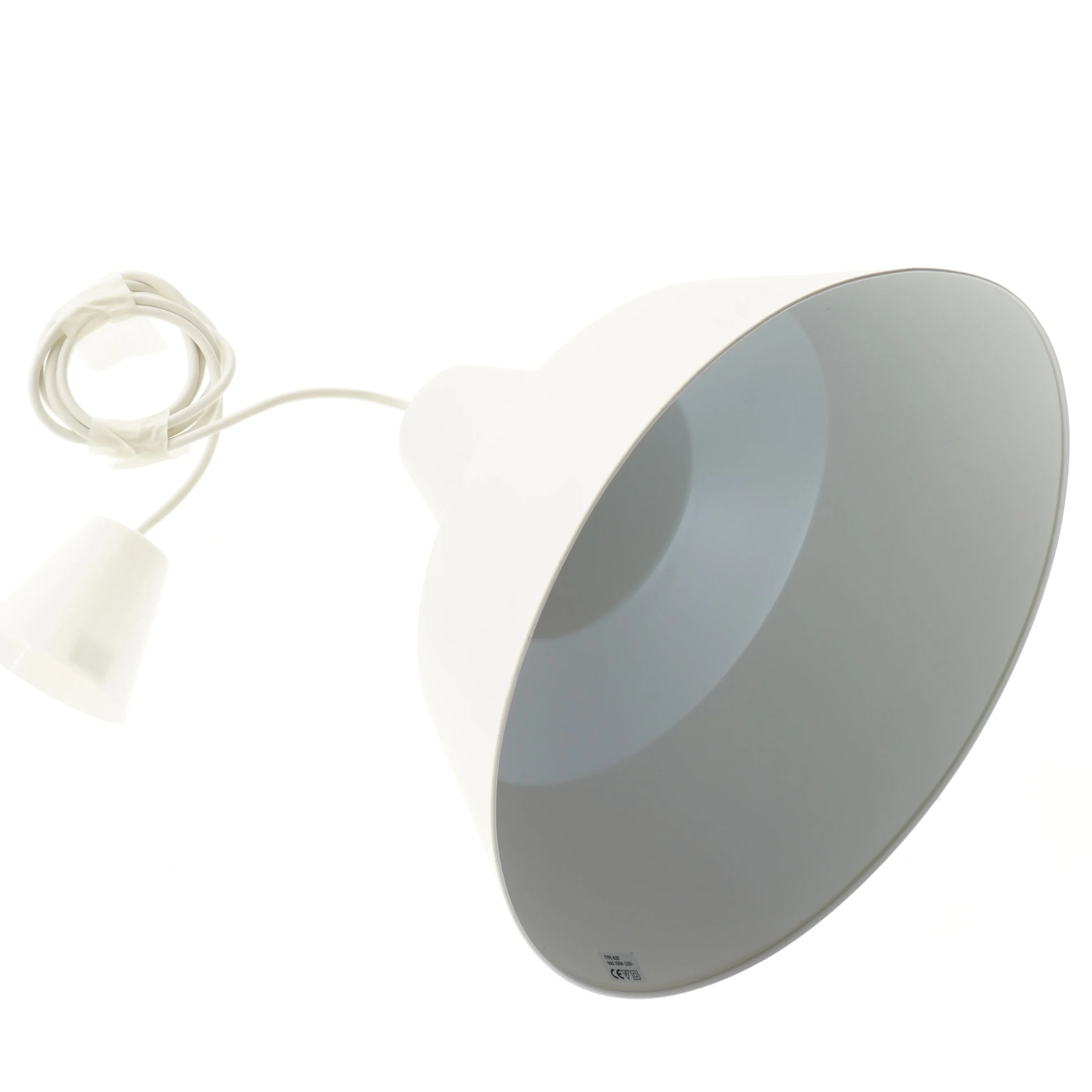 Hvid pendel (str. Ø 35 cm)