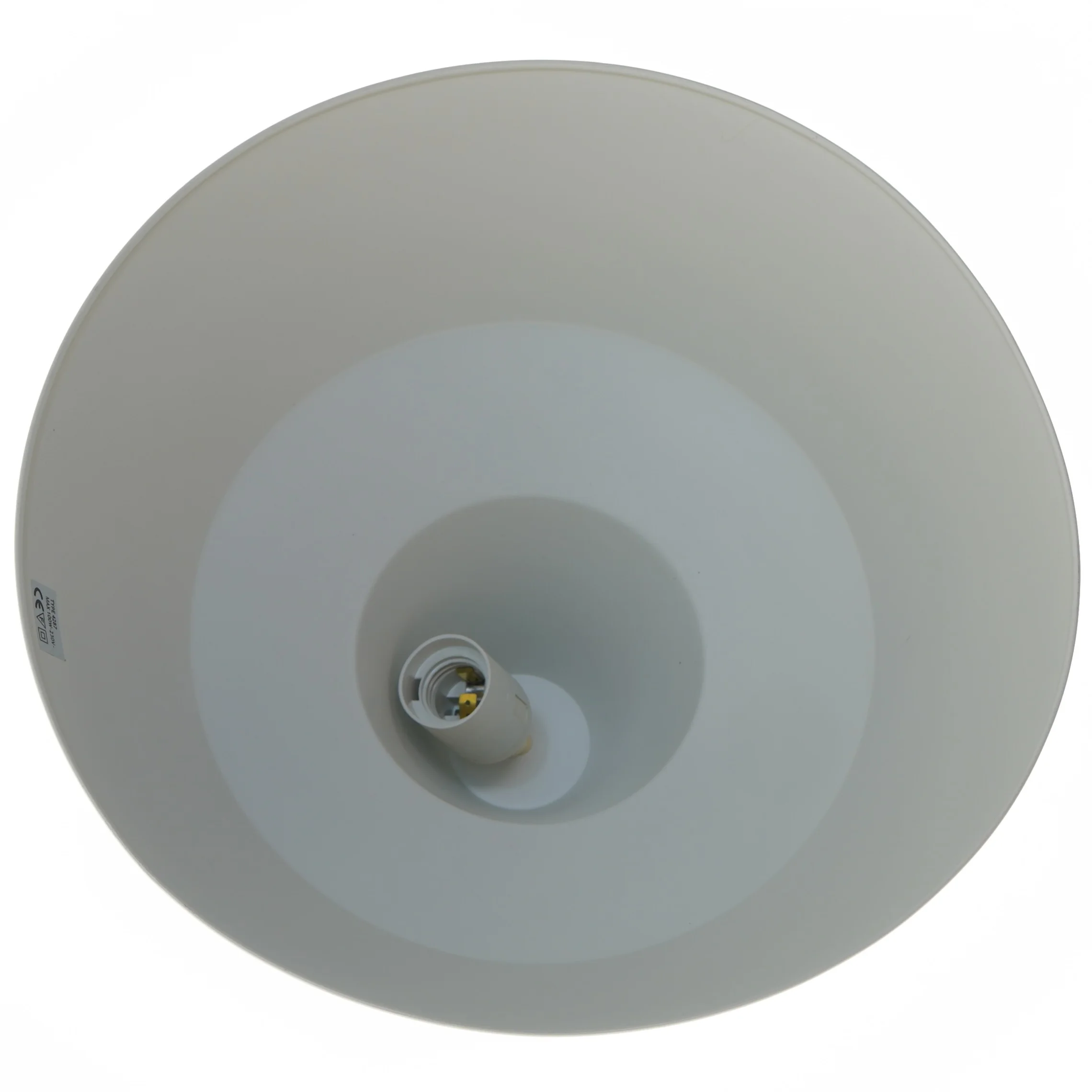 Hvid pendel (str. Ø 35 cm)