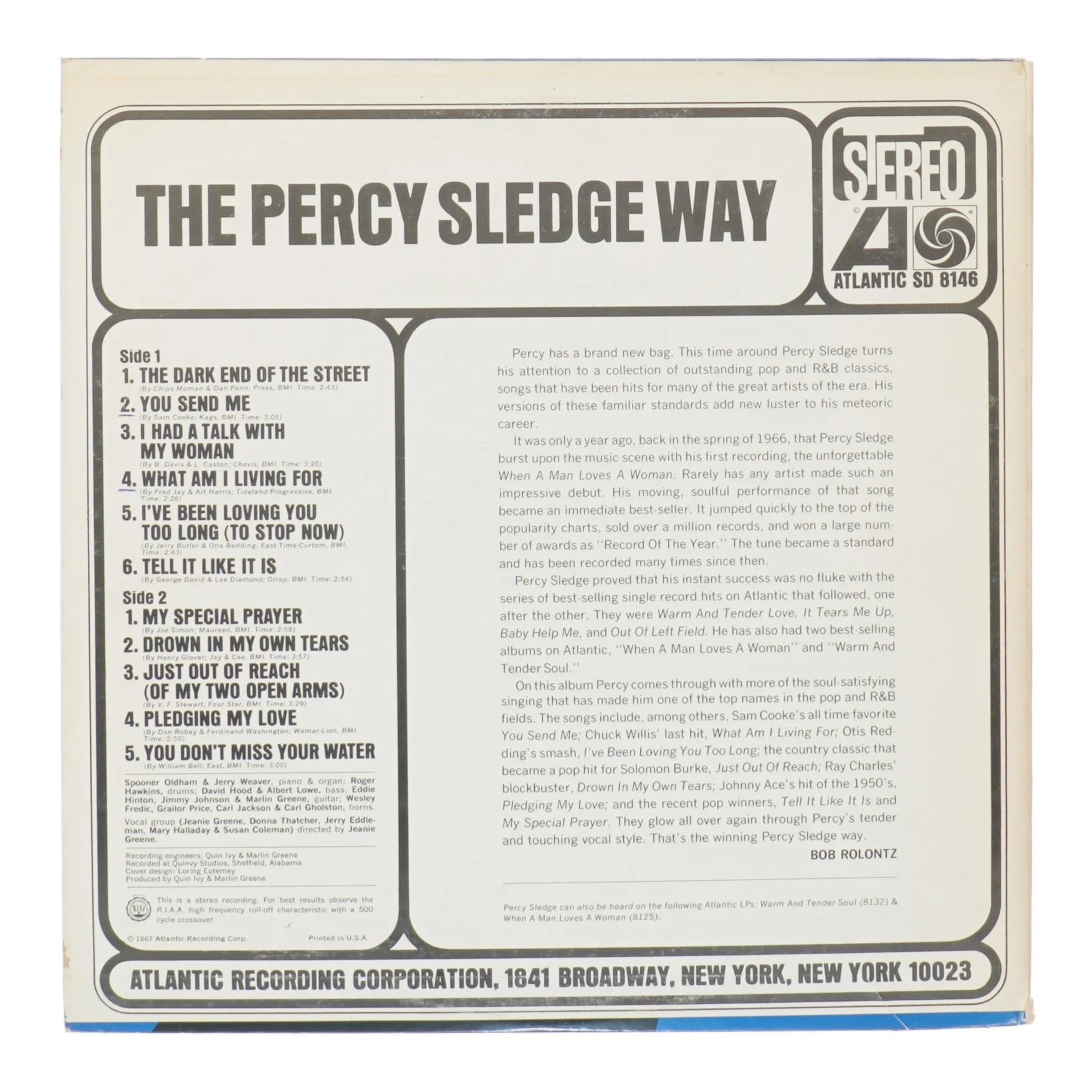 Vinylplade: The Percy Sledge Way