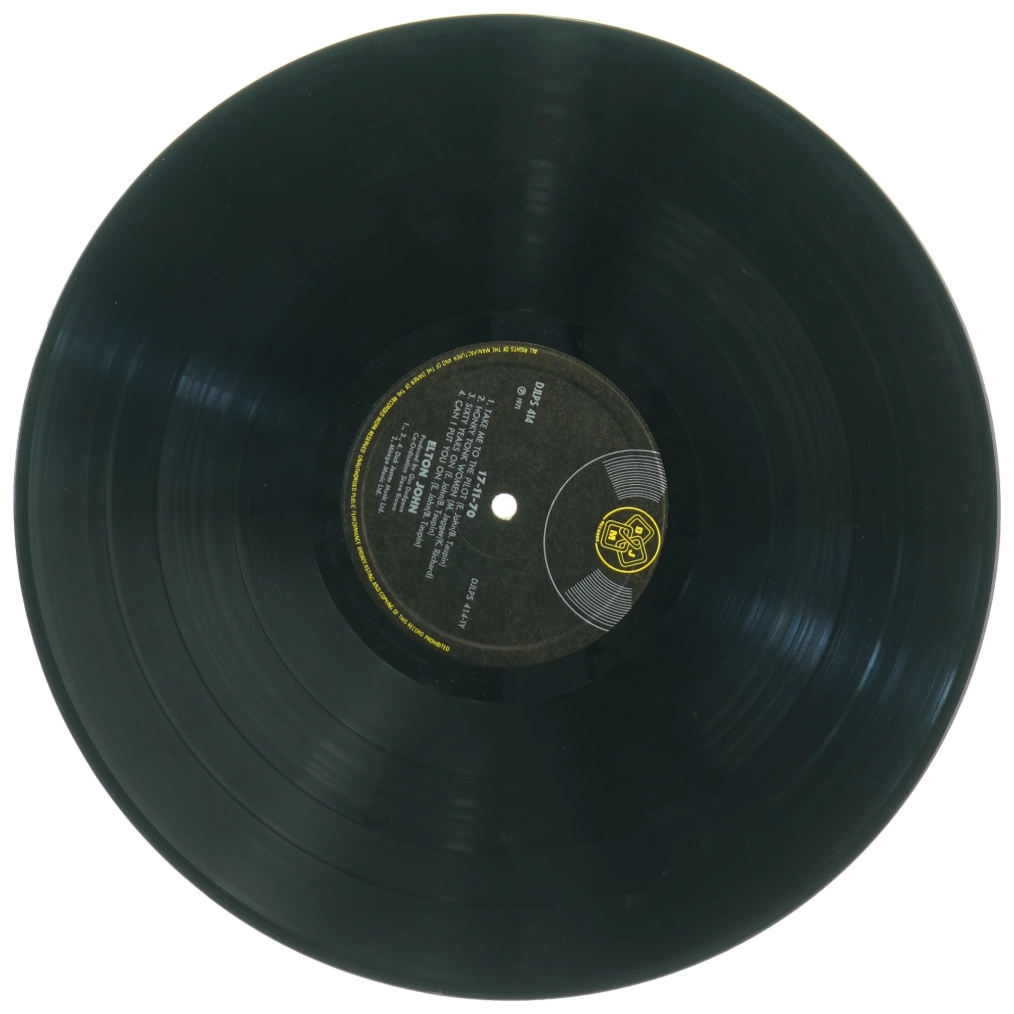 Elton John 17-11-70 Vinyl LP (str. 31 x 31 cm)