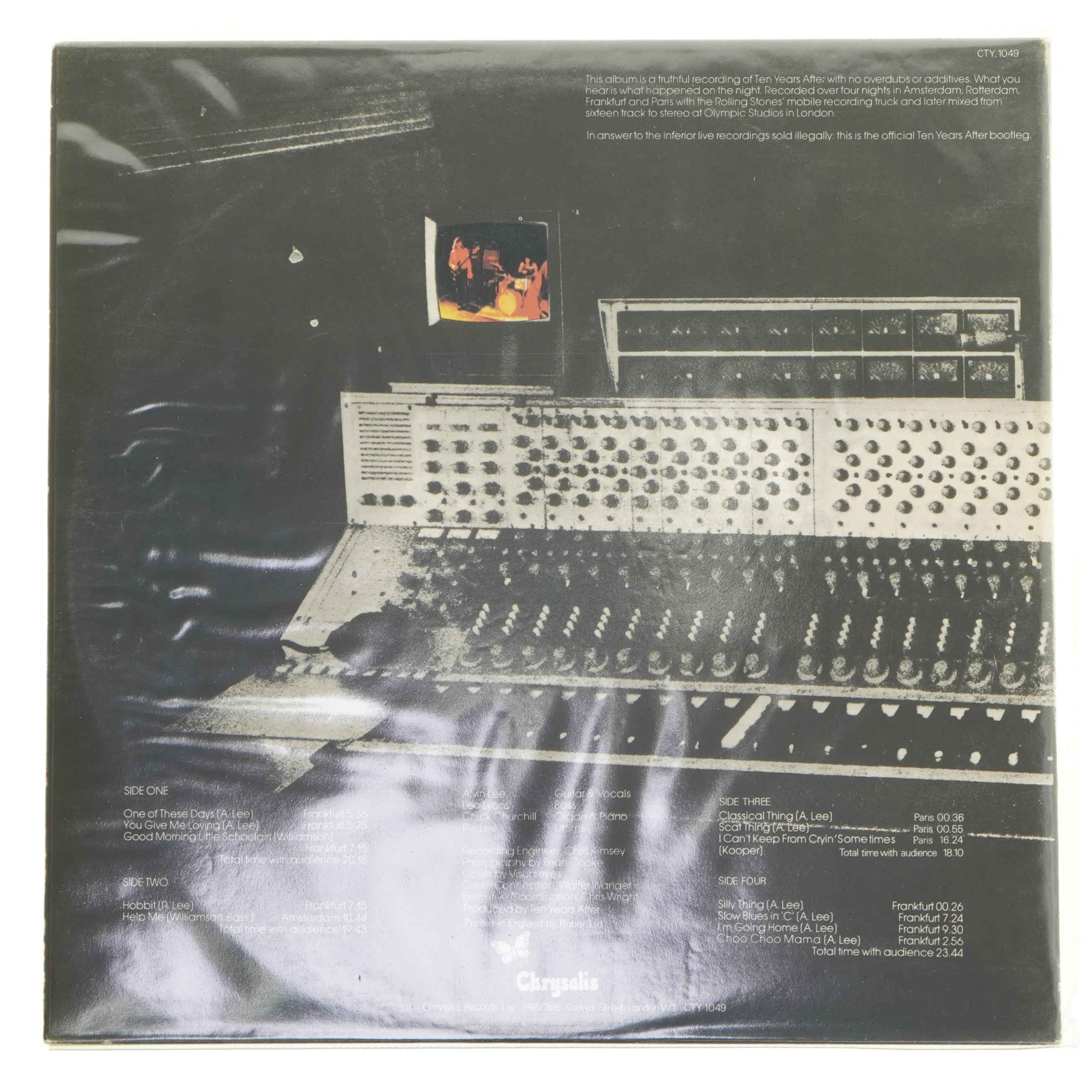 Ten Years After - Recorded Live LP