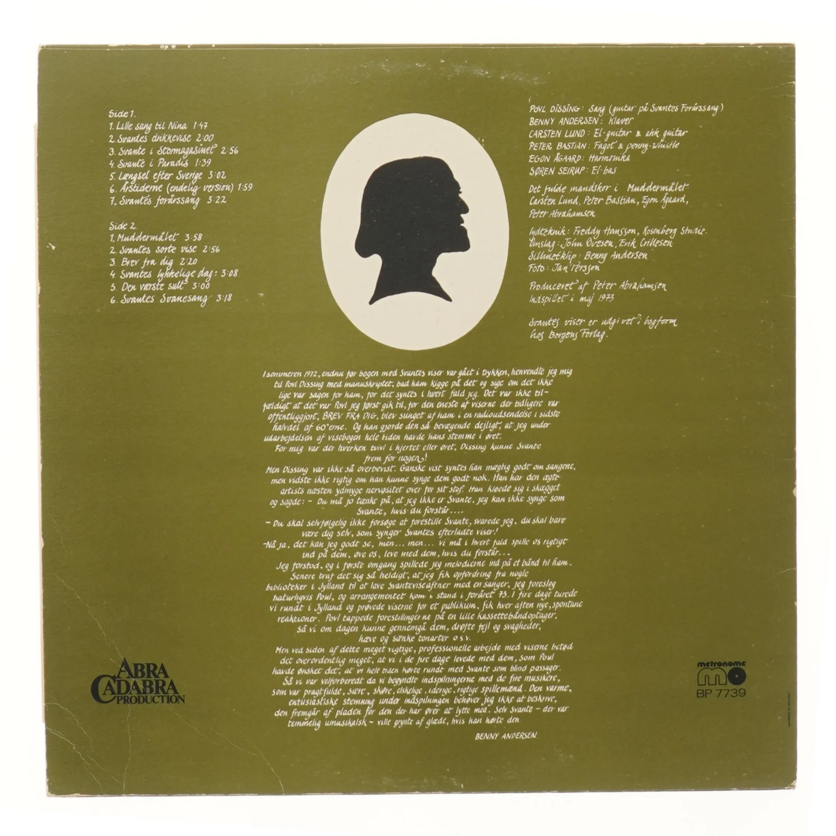 Svantes viser LP af Benny Andersen & Povl Dissing