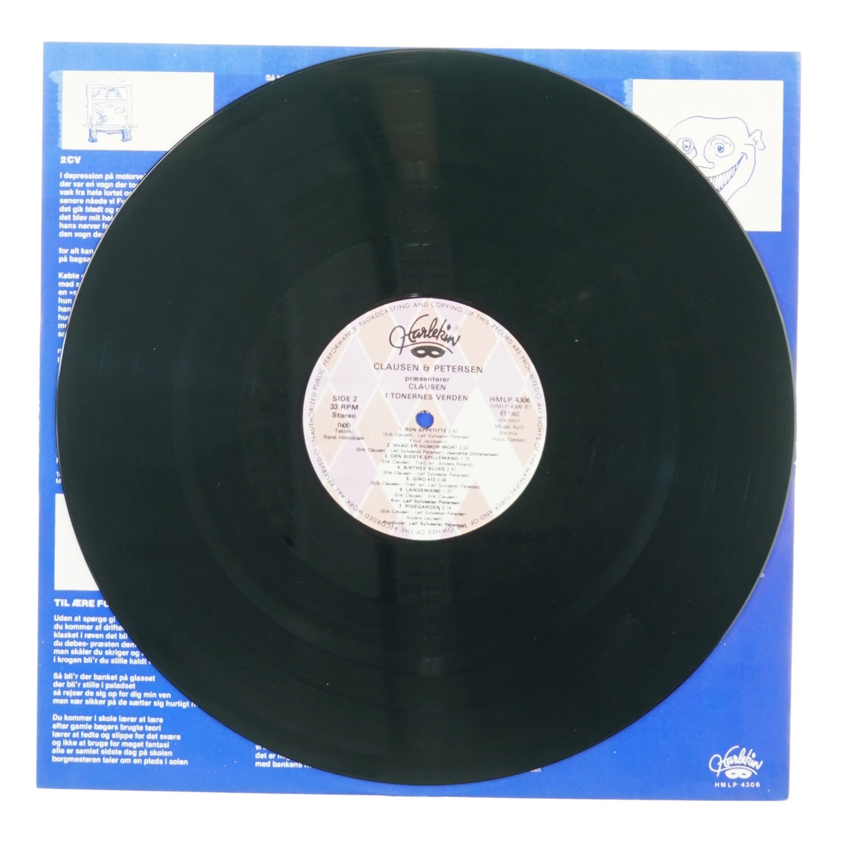 Clausen & Petersen i tonernes verden fra Harlekin (str. 30 cm)