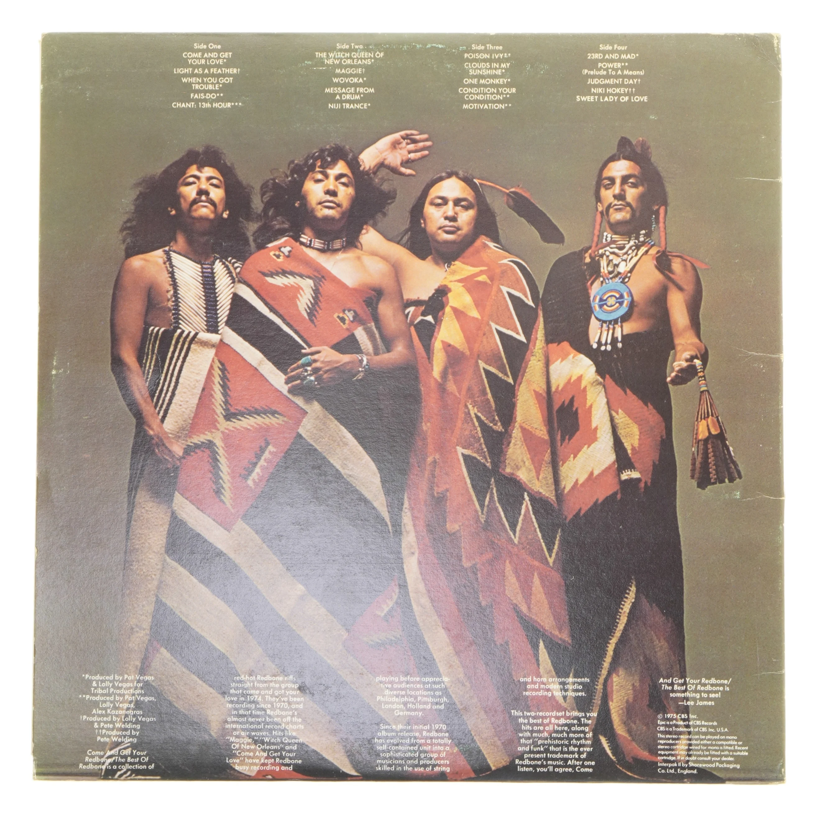 'The Best Of Redbone' Vinyl Album fra Epic