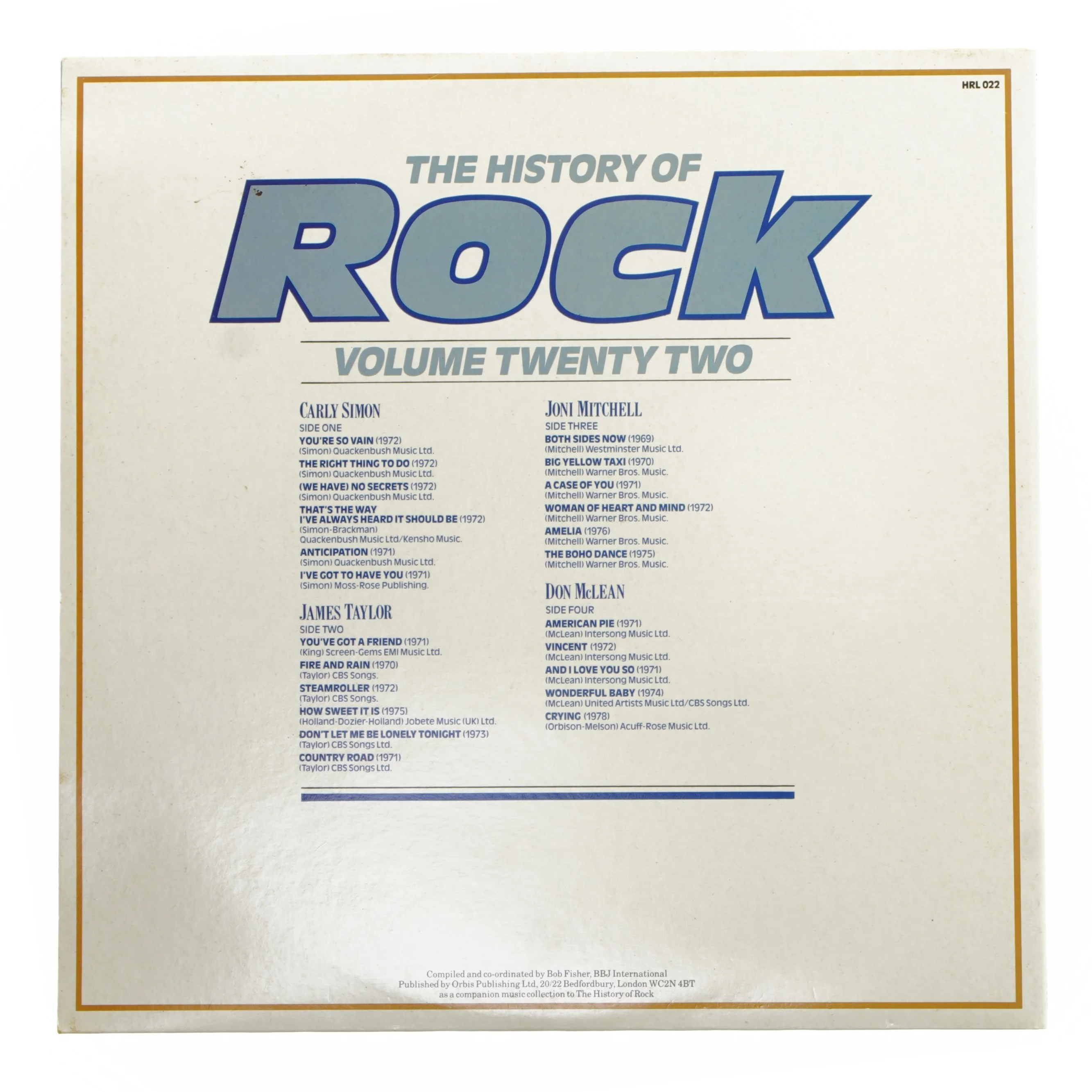 The History of Rock, Volume Twenty Two LP