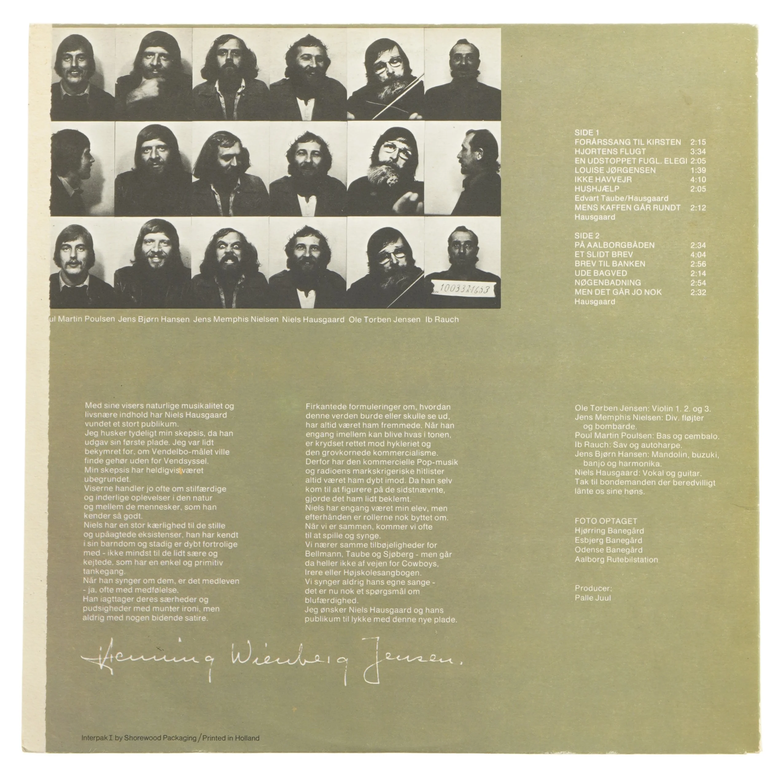 LP album Niels Hausgaard