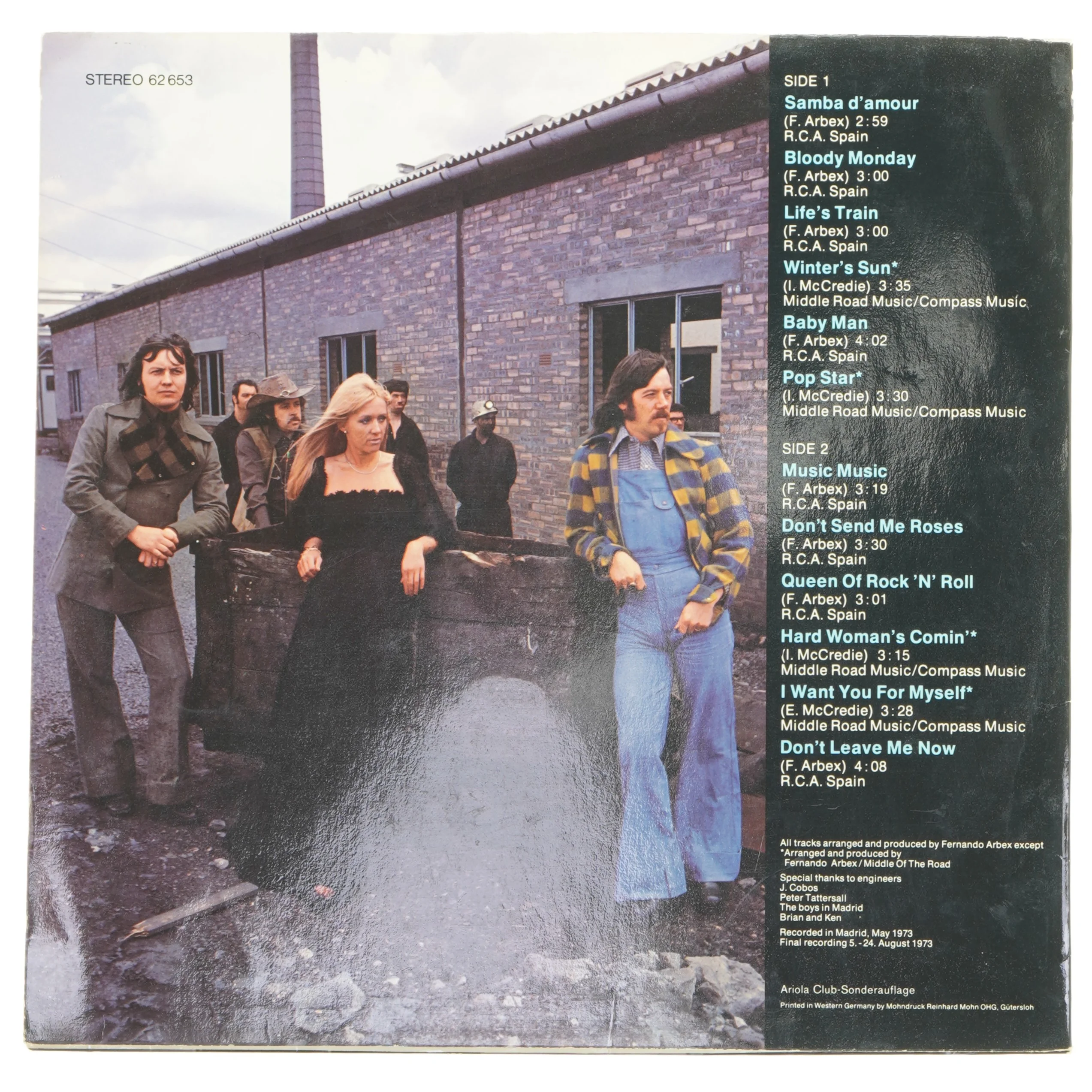 Middle of the Road - Music Music LP