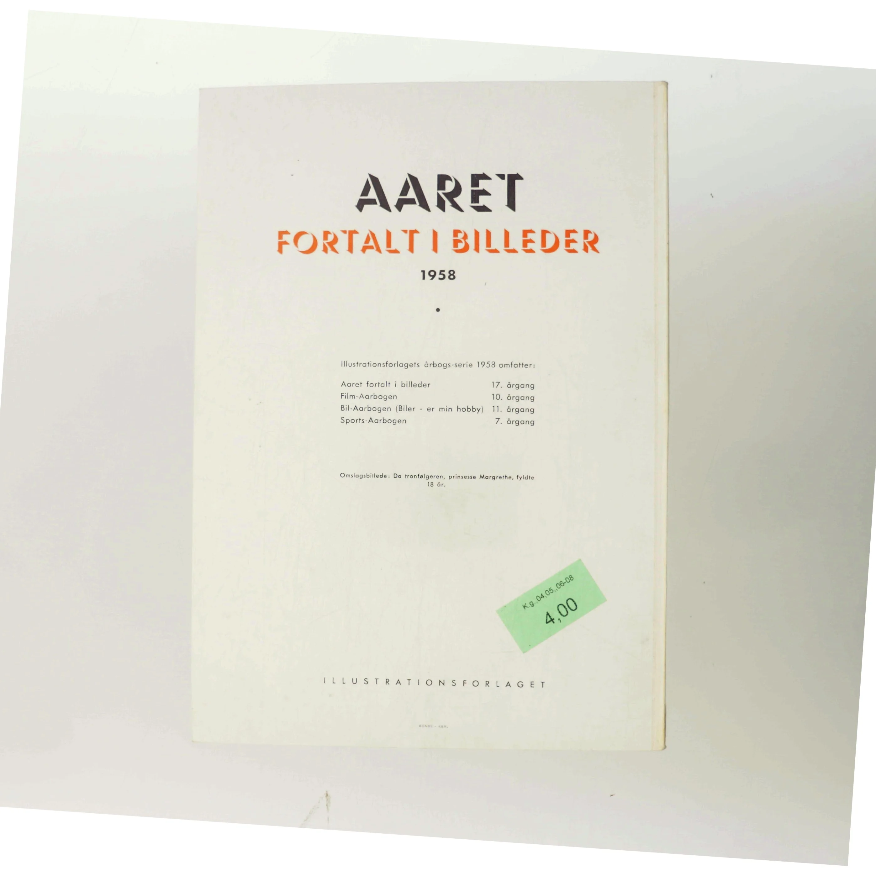 1958 Året fortalt i billeder (Bog)