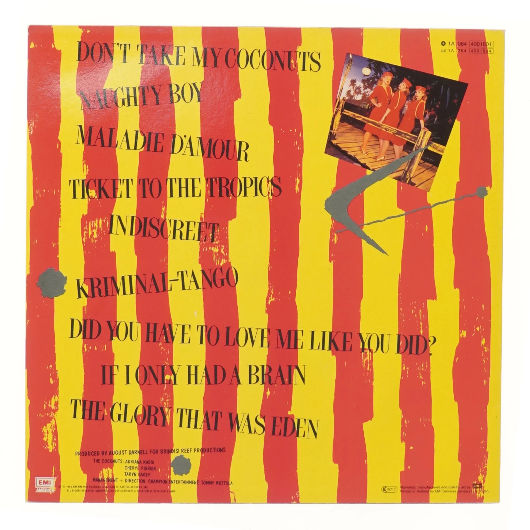 The Coconuts – Don't Take My Coconuts Vinyl LP