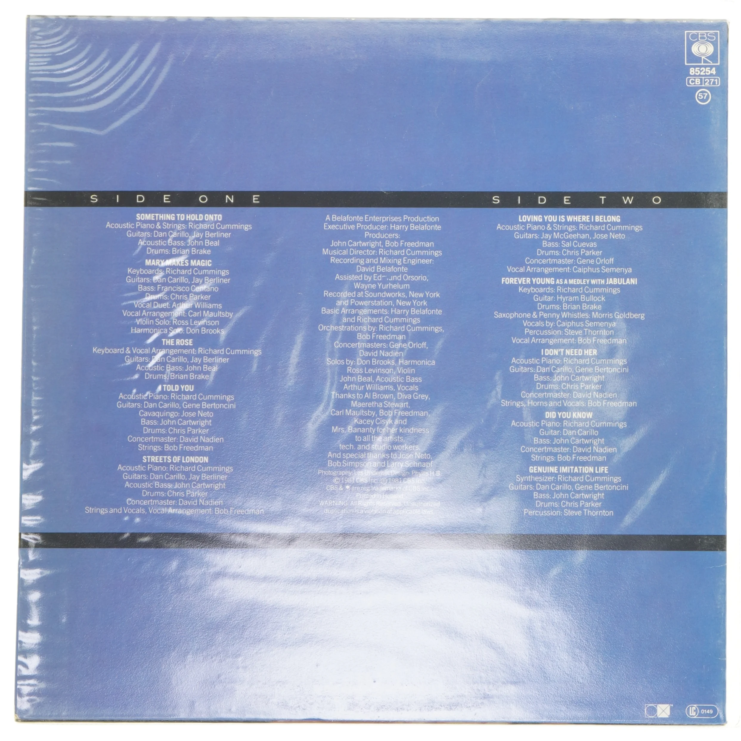 Harry Belafonte - Loving You Is Where I Belong vinyl album