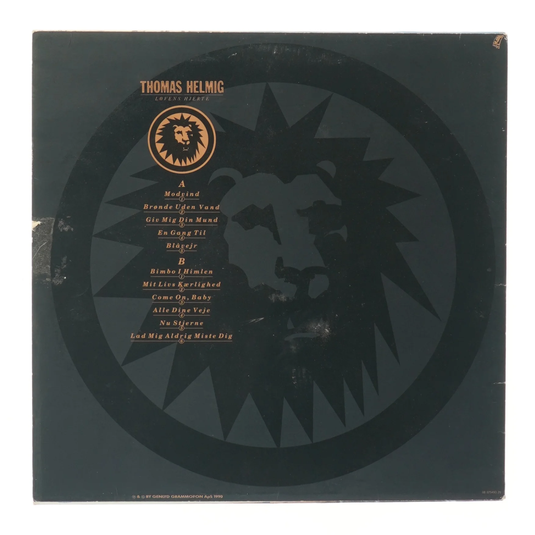 Thomas Helmig - Løvens Hjerte LP fra Thomas Helmig
