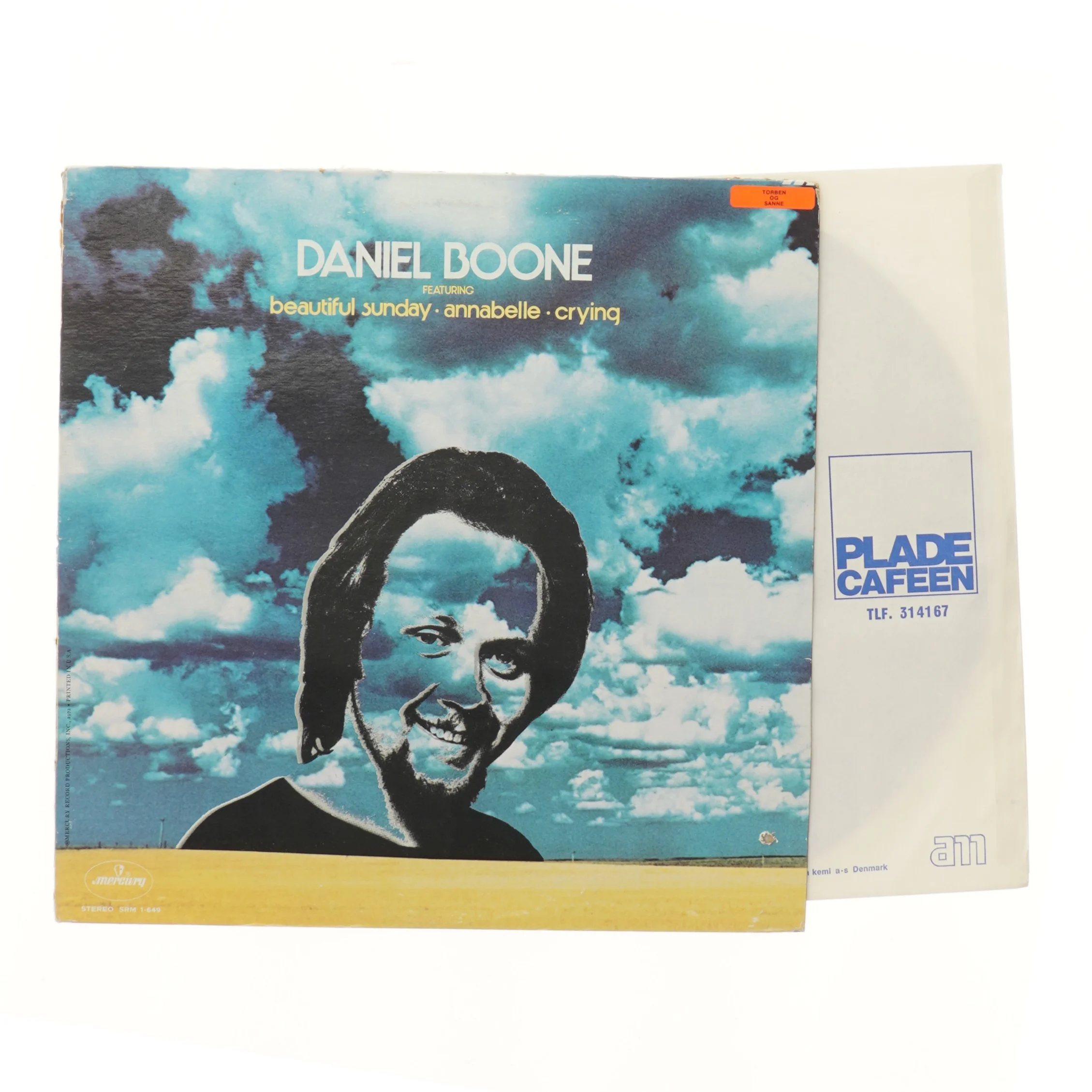 Daniel Boone - Beautiful Sunday vinylplade fra Mercury Records