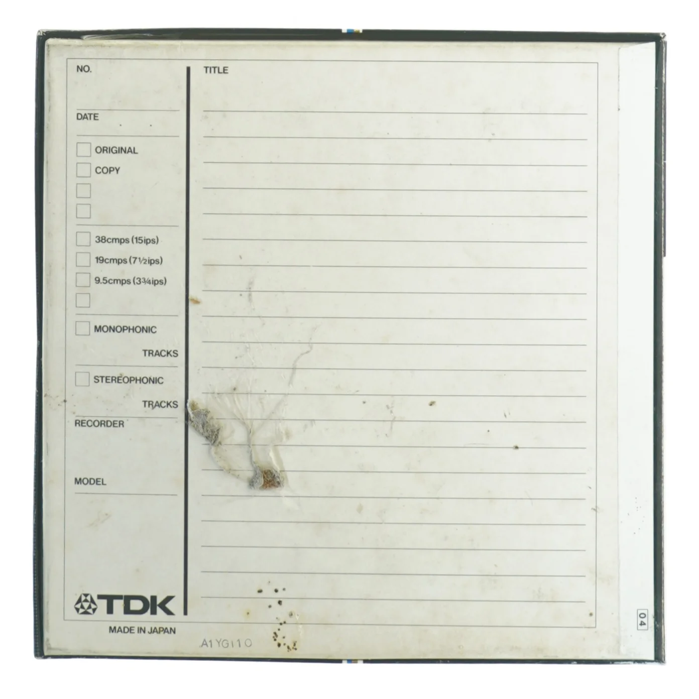 TDK GX35-90B Spolebånd splejst